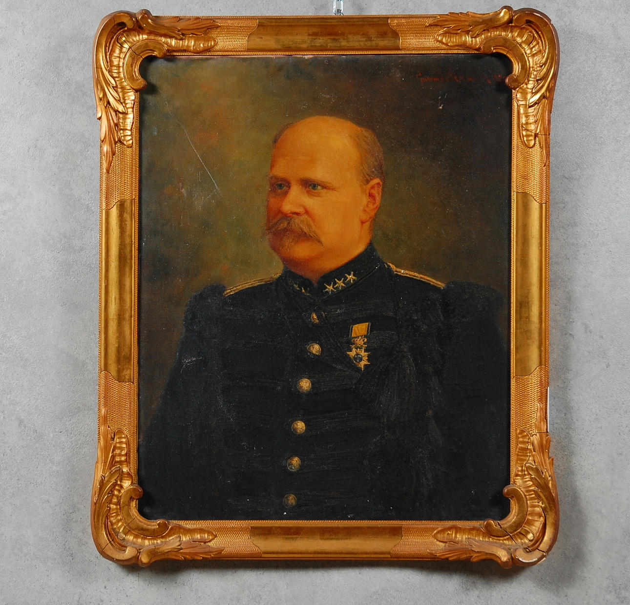 GUMME ÅKERMARK. 1847-1927, olja på duk, Kapten Bengt Carl Julius Lilliehöök.