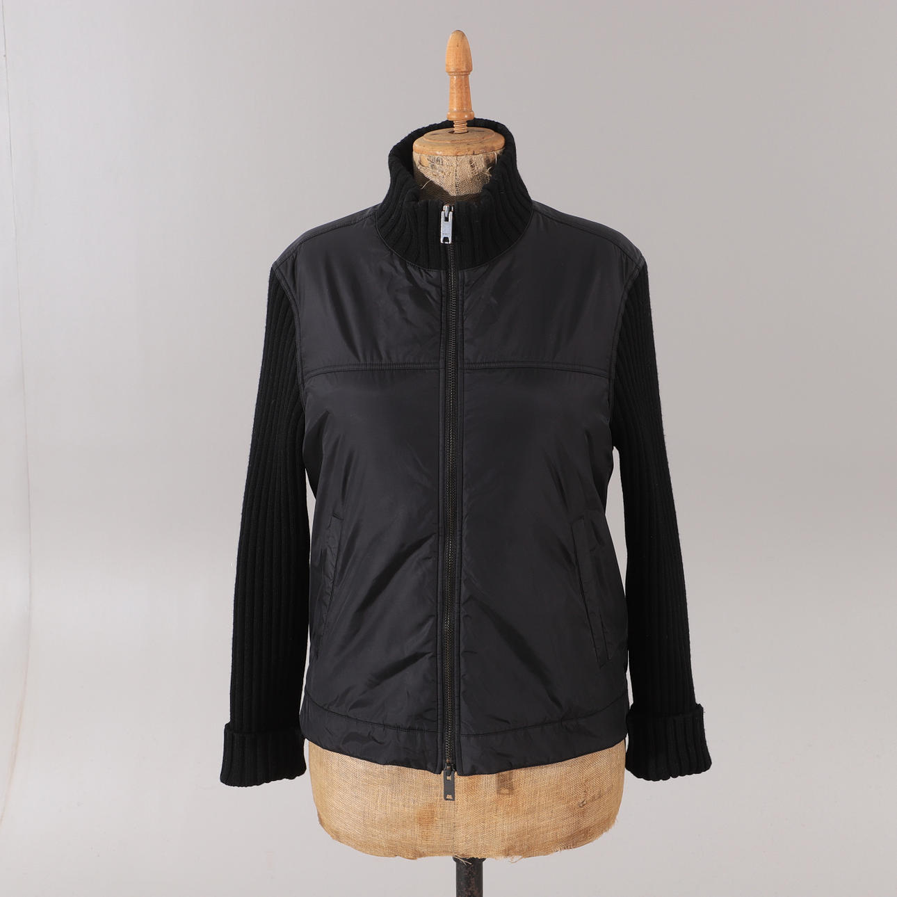 VINDJACKA/KOFTA, textil/stickad, Donna Karen, N.Y.