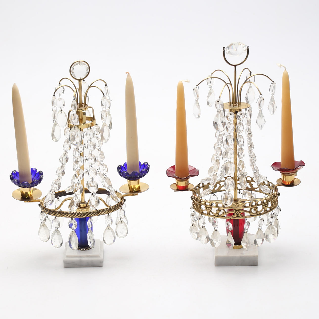 BORDSLYSTER, 2 st, gustaviansks til, 1900-tal.