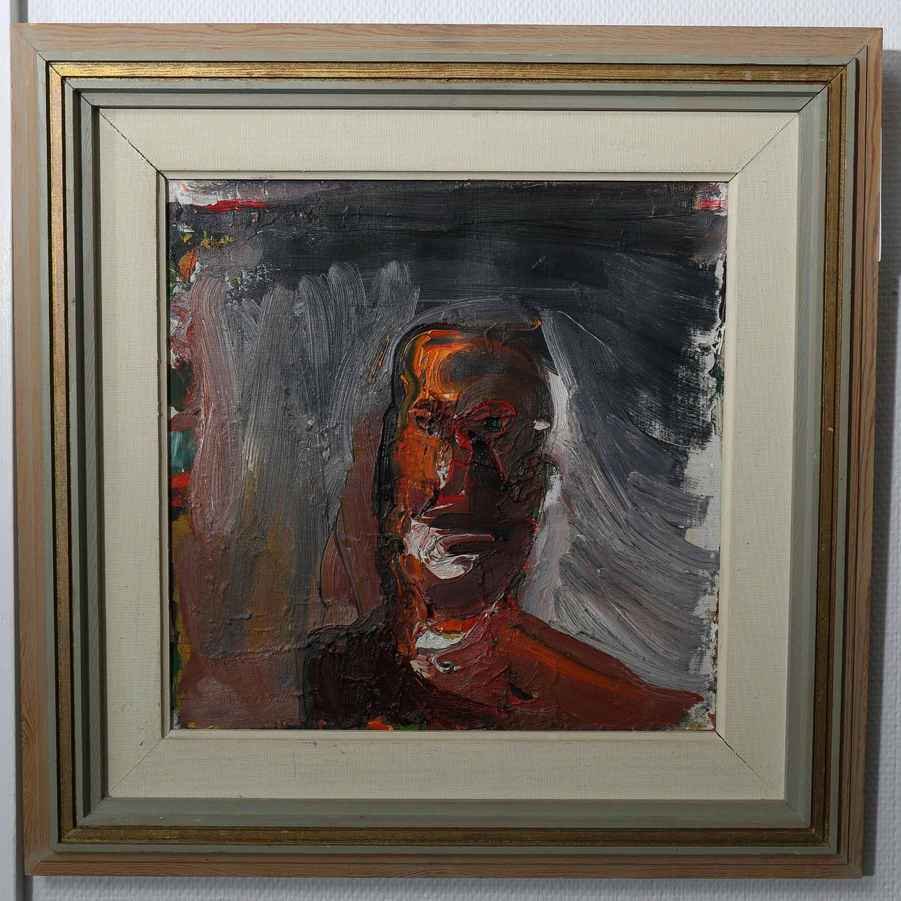 STURE MEIJER. Olja på duk, "Huvud I", signerad Meijer.