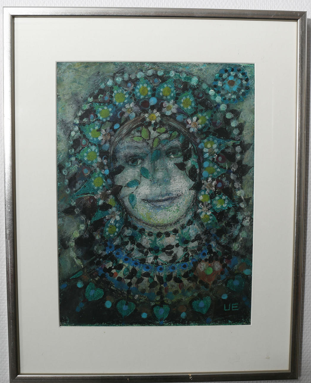 ULLA EKMAN DAHLBÄCK. Pastell, "Vårlängtan", signerad U E.