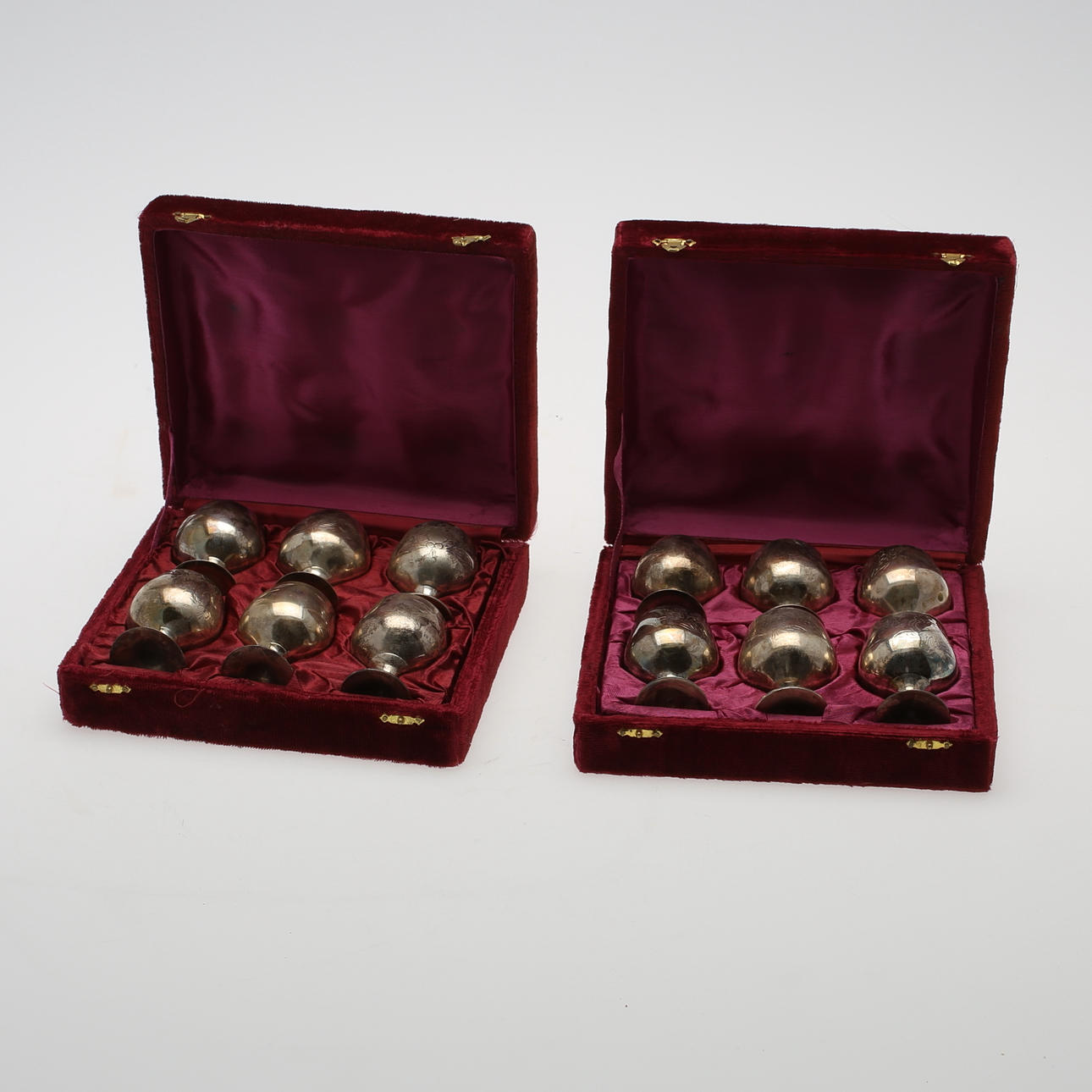 SNAPSGLAS, 12 st, nysilver, jugend, 1900-talets första del.