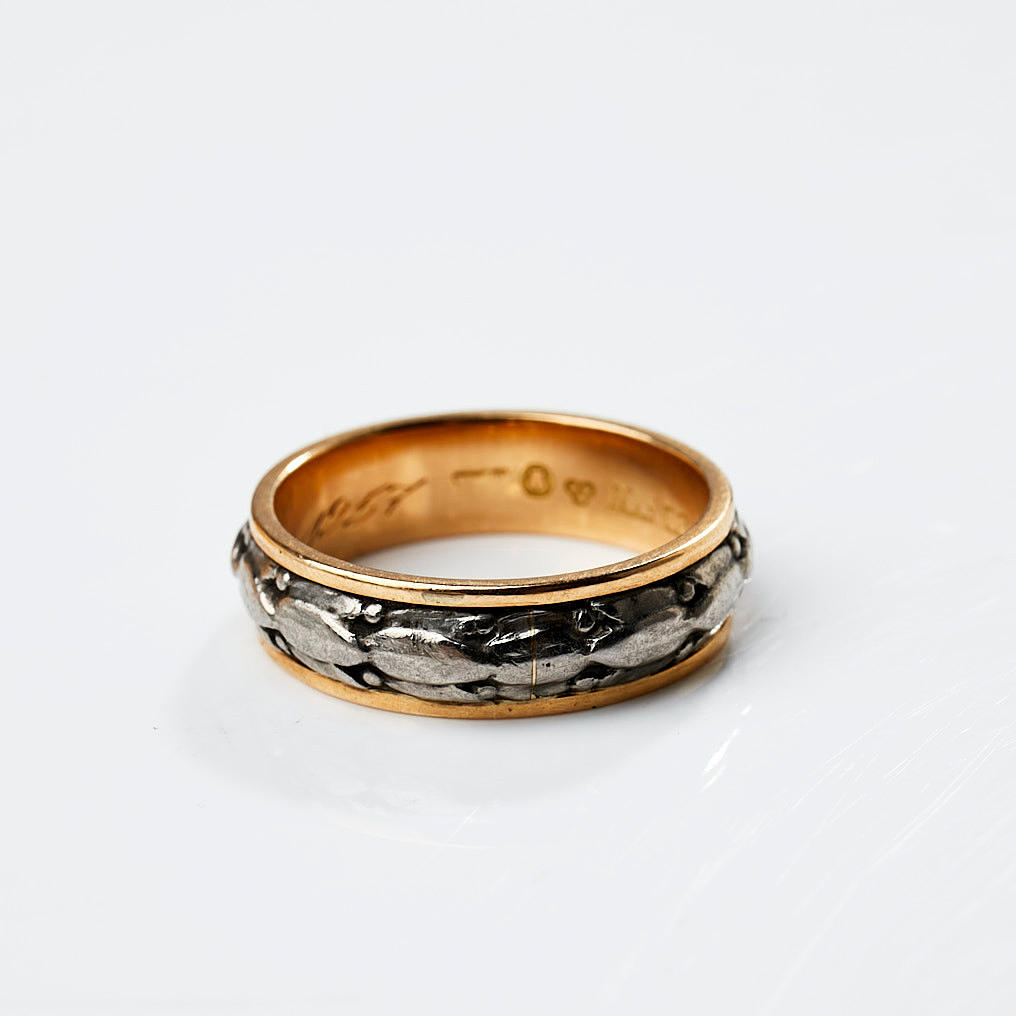 RING, Civil engineer KTH, 18k gold, Stockholm, 1957.