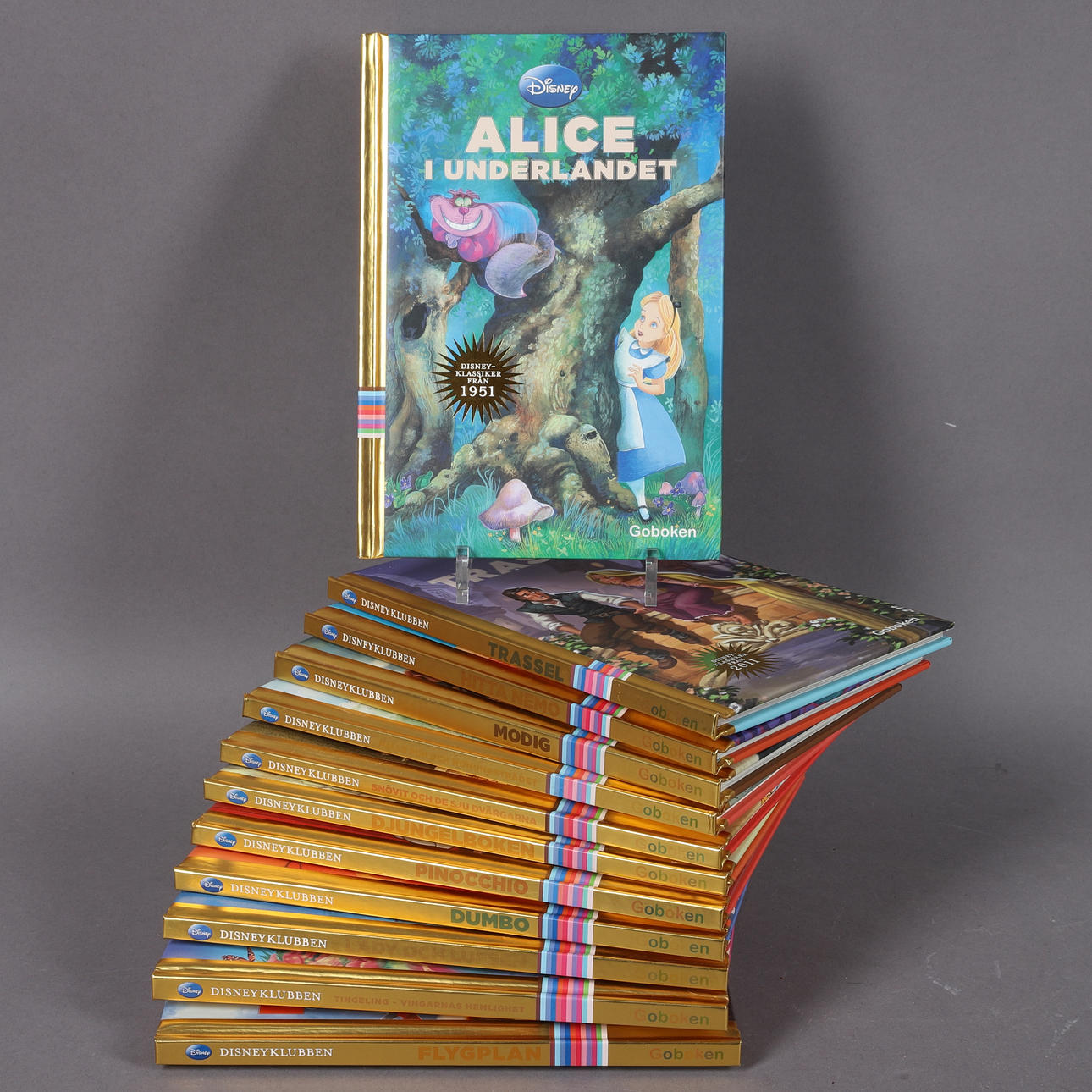 BARNBÖCKER, 12 st, Disney Klubben, Goboken.