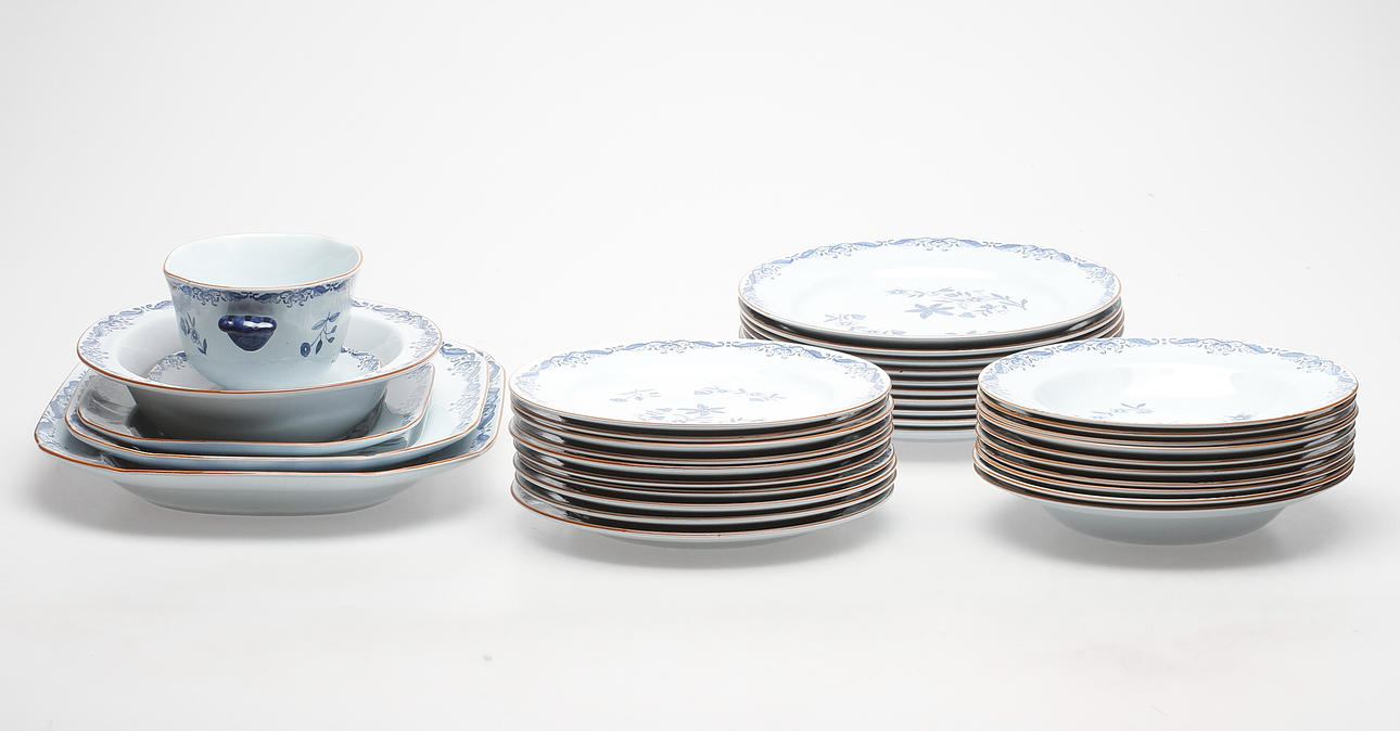SERVISDELAR, 35 delar, porslin, "Ostindia", Rörstrand.