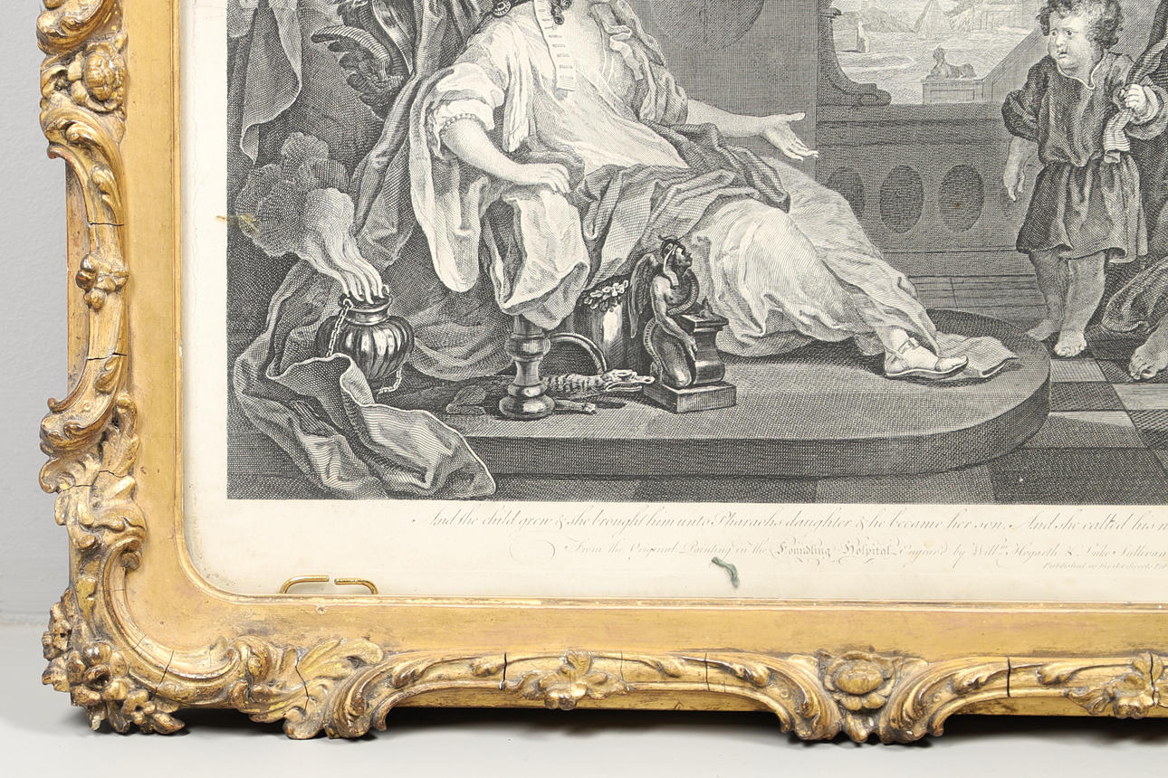 AFTER WILLIAM HOGARTH (1697-1764). MOSES BROUGHT TO PHARAOH'S DAUGHTER.
