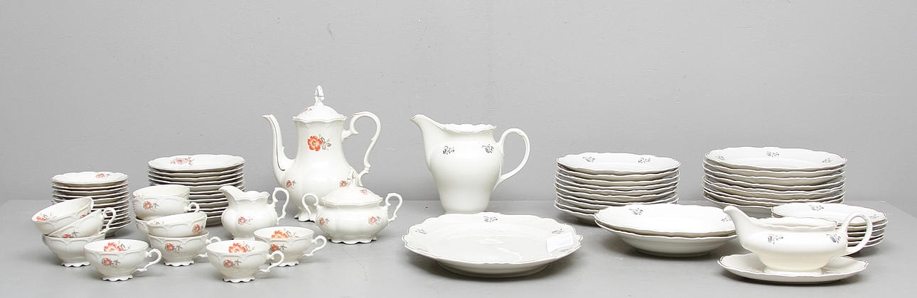 SERVISDELAR, porslin, Hackefors och Karlskrona.