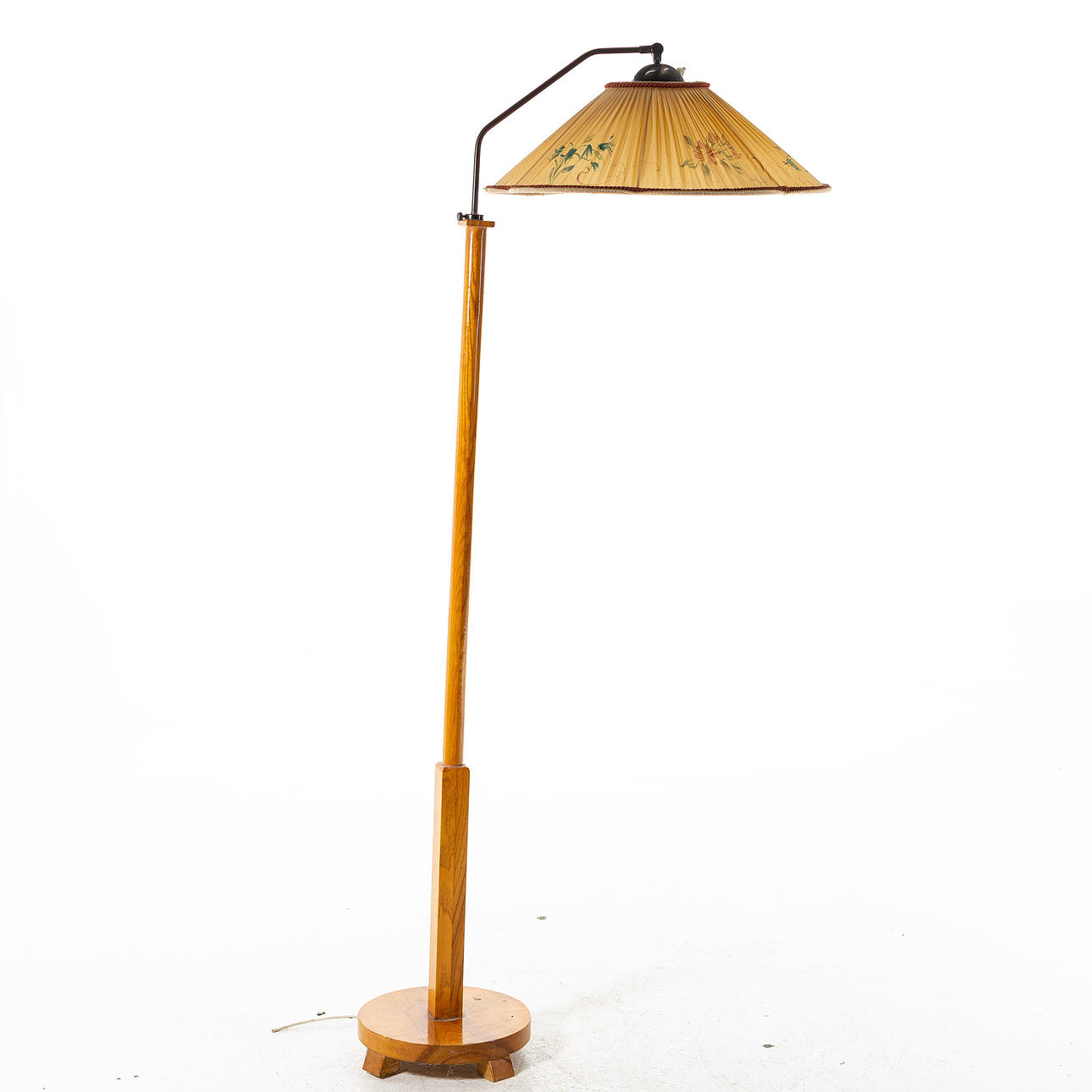 FLOOR LAMP, funky, wood, first half of the 20th century.