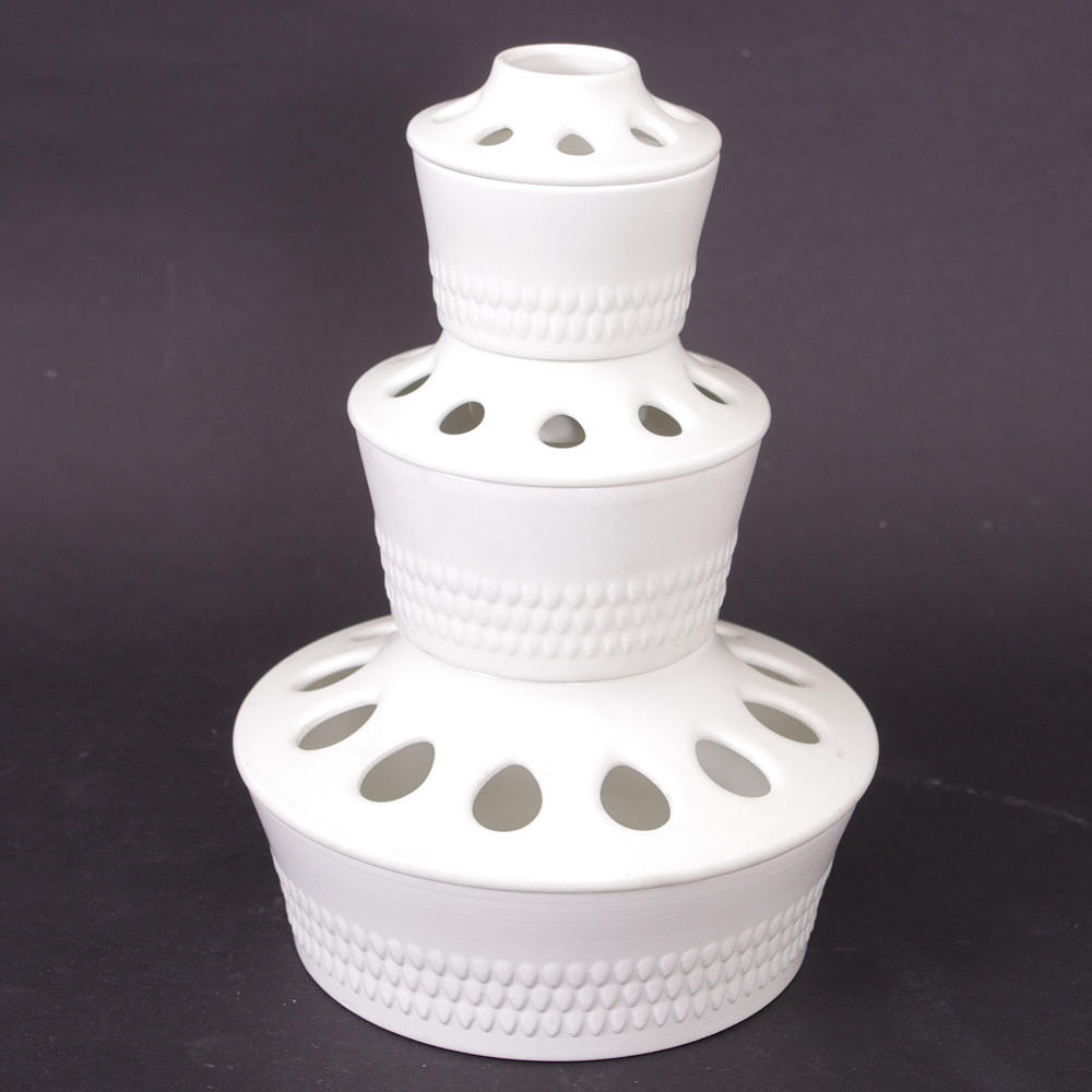 SKÅLAR MED LOCK, 3 stycken, "Pyrola", Rörstrand.