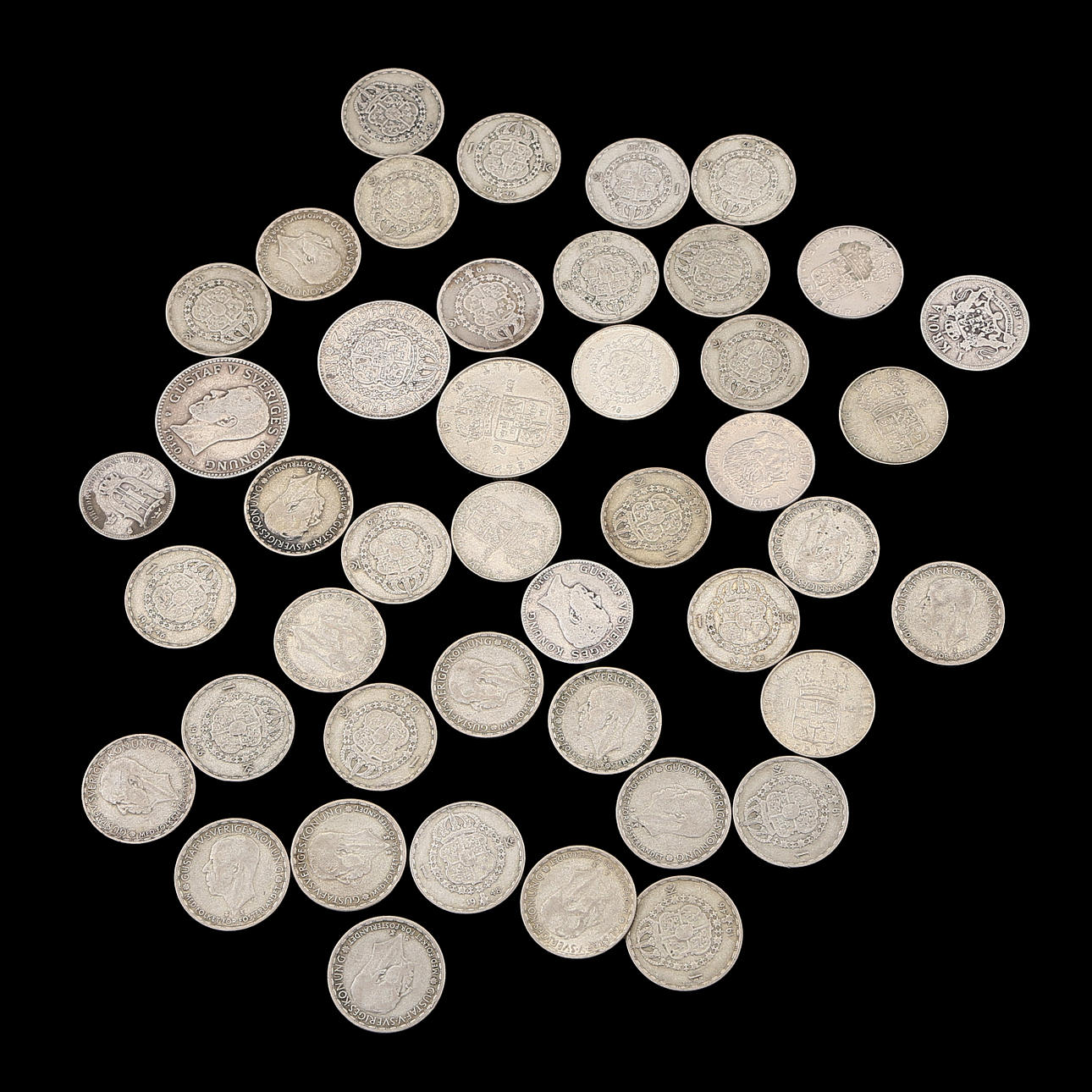 SILBERMÜNZE, insgesamt ca. 330 Gramm.