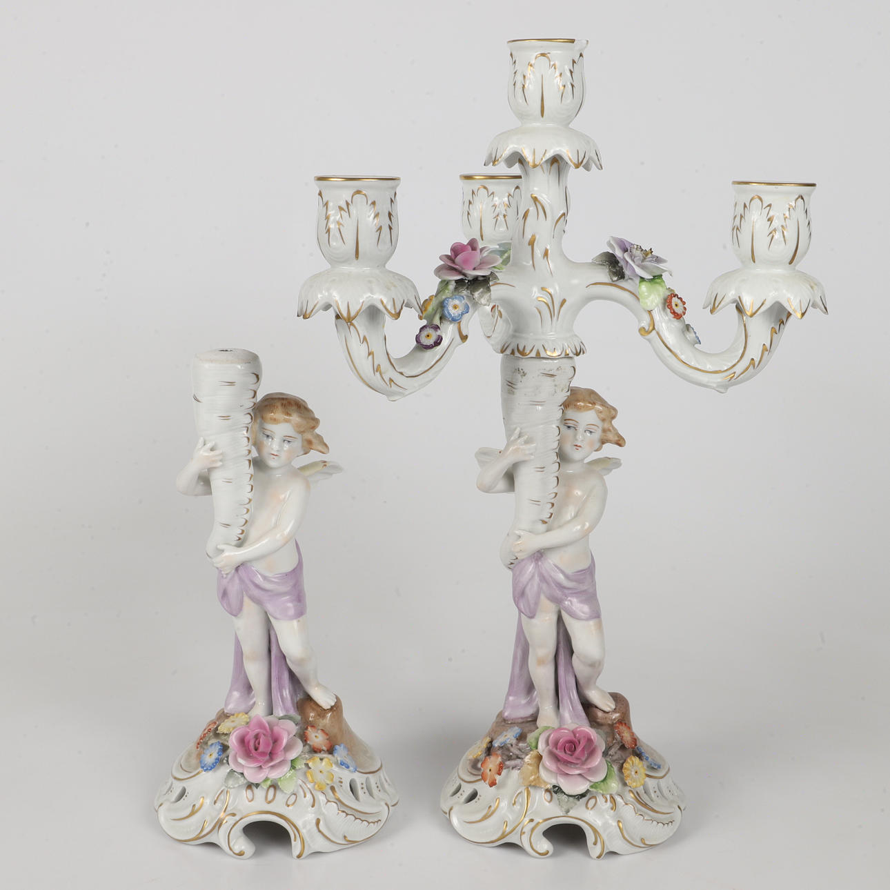 CANDELABER, porcelain, PMP, Germany.