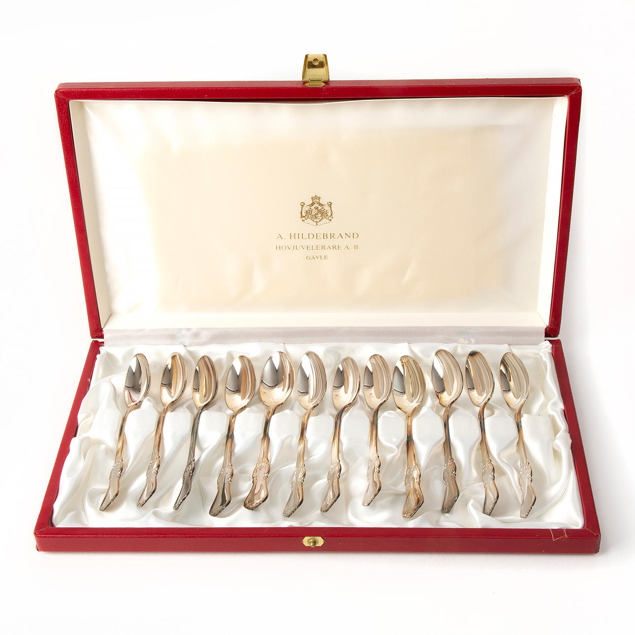 COFFEE SPOONS, 12 pcs, silver. Wallin N, 1946.