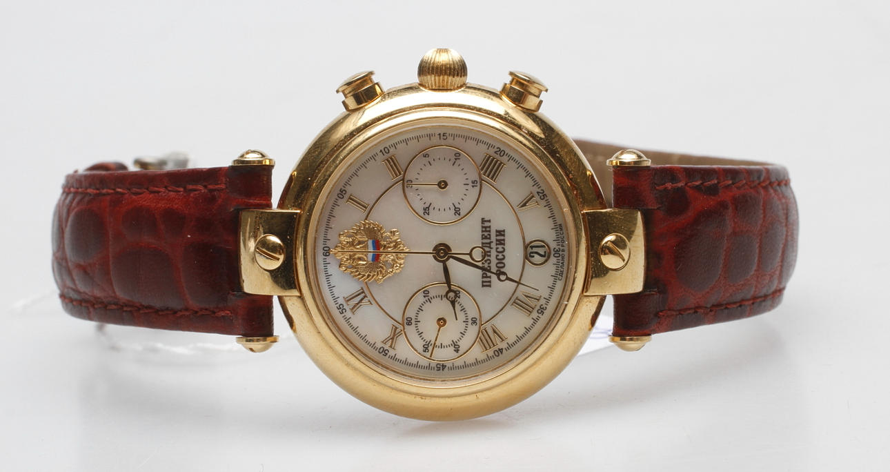 ARMBANDSUR, "Russian President Putin", doublé, Poljot.