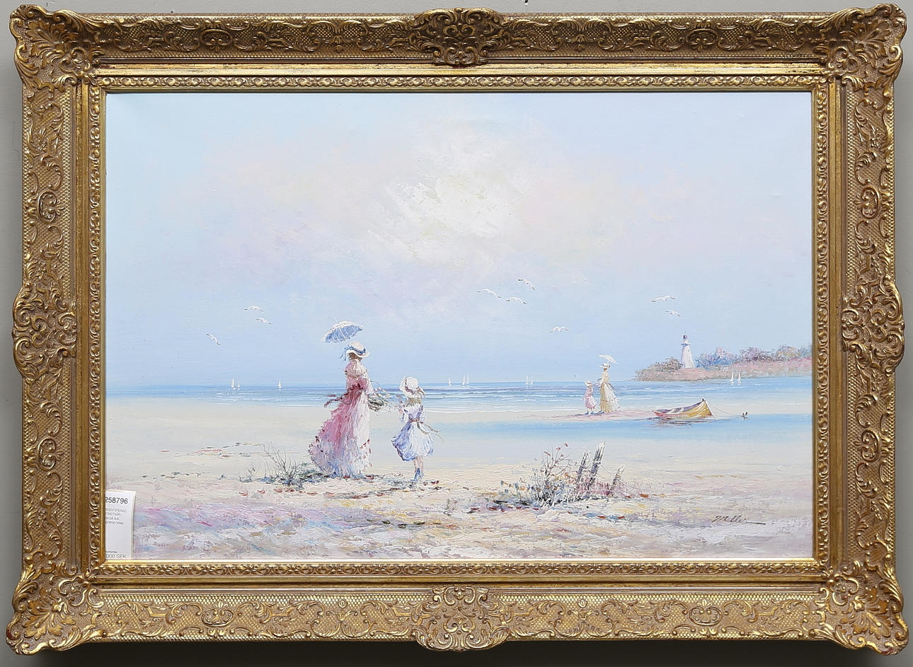 OIDENTIFIERAD KONSTNÄR. Olja på duk, Signerad Miller.