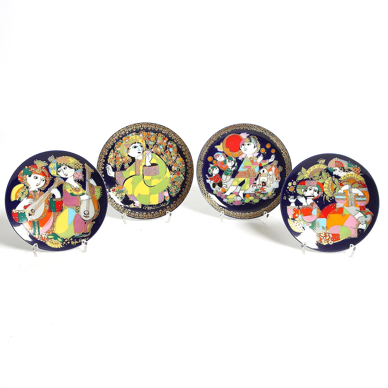 FAT, porslin, 4 st, Björn Wiinblad, Rosenthal.