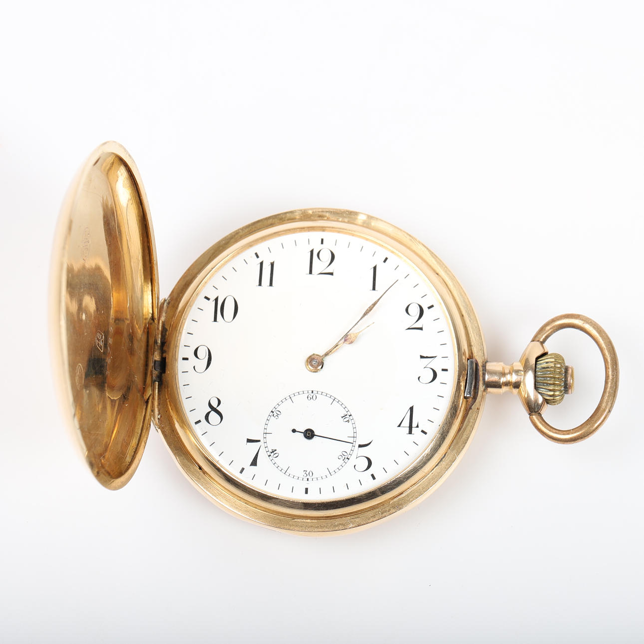 FICKUR, savonette, 18 K guld.