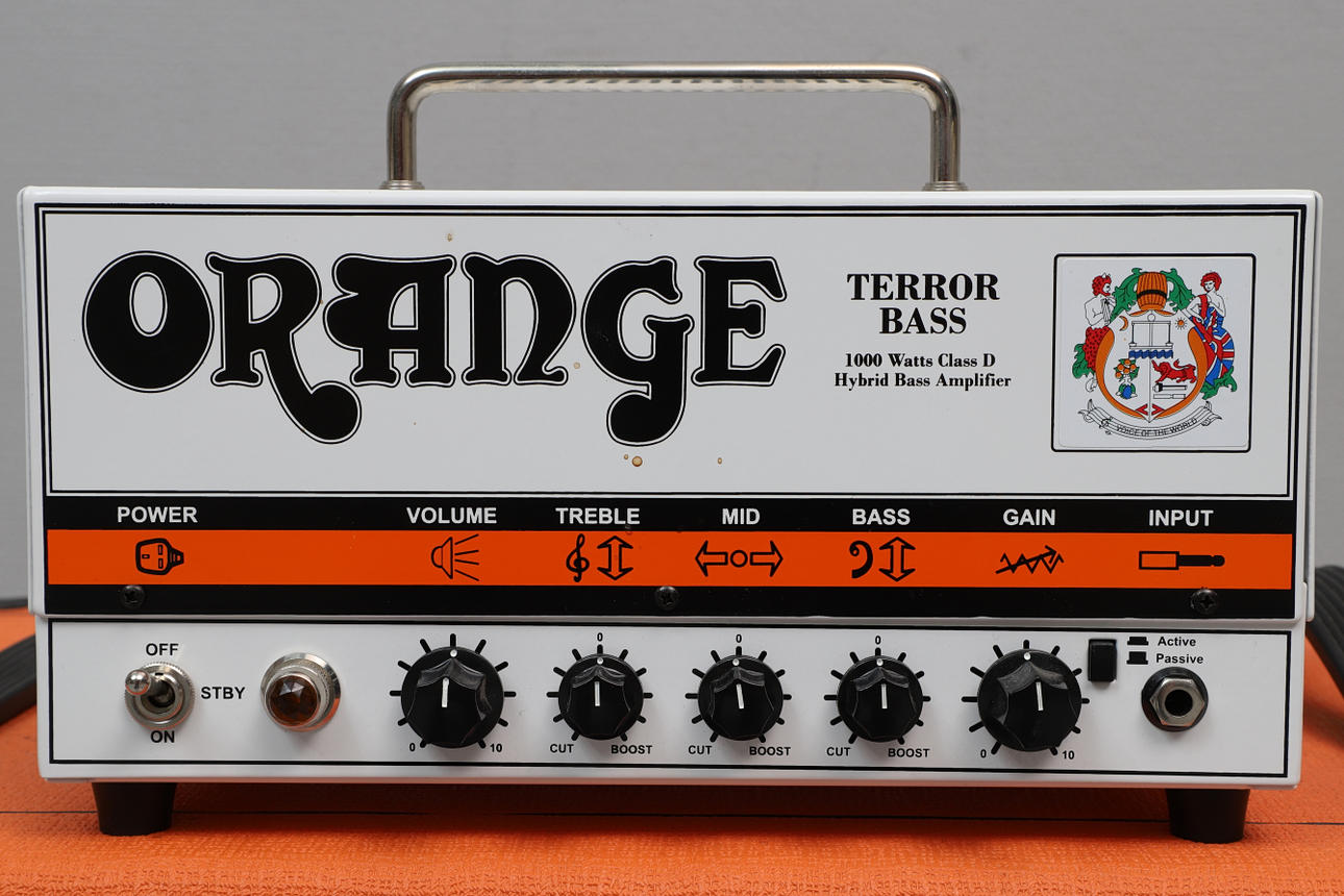 BASS AMPLIFIER, Orange, Terror Bass top, speaker SP410. 1000 Watts