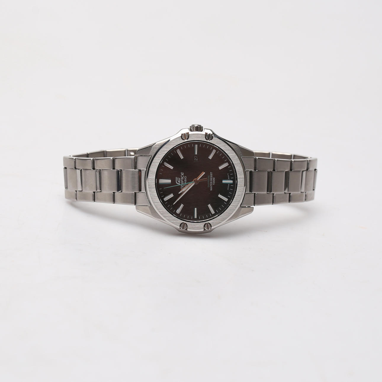 WRIST WATCH, quartz, date, steel, casio edifice.
