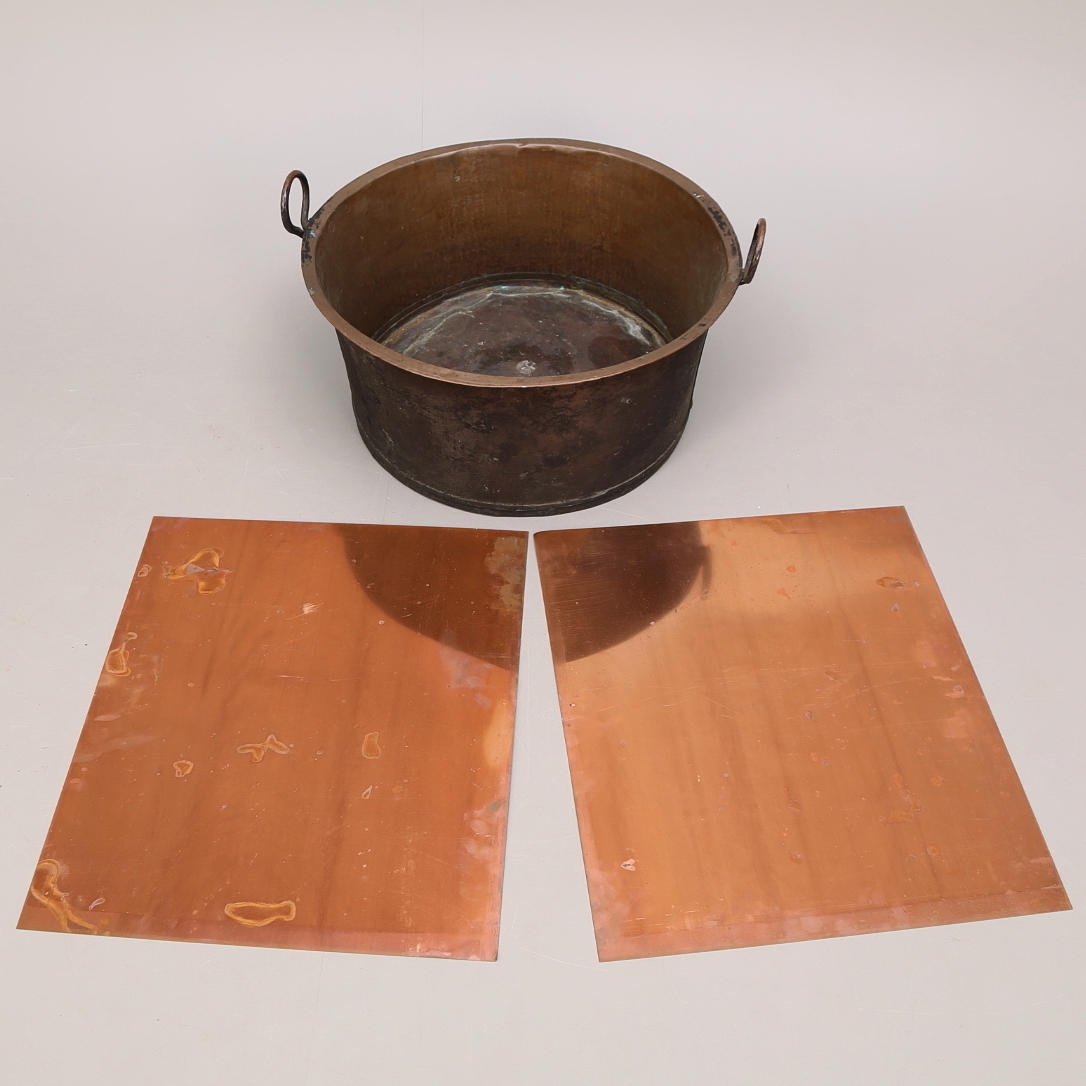 KOPPARBALJA + KOPPARPLÅTAR 2 st.