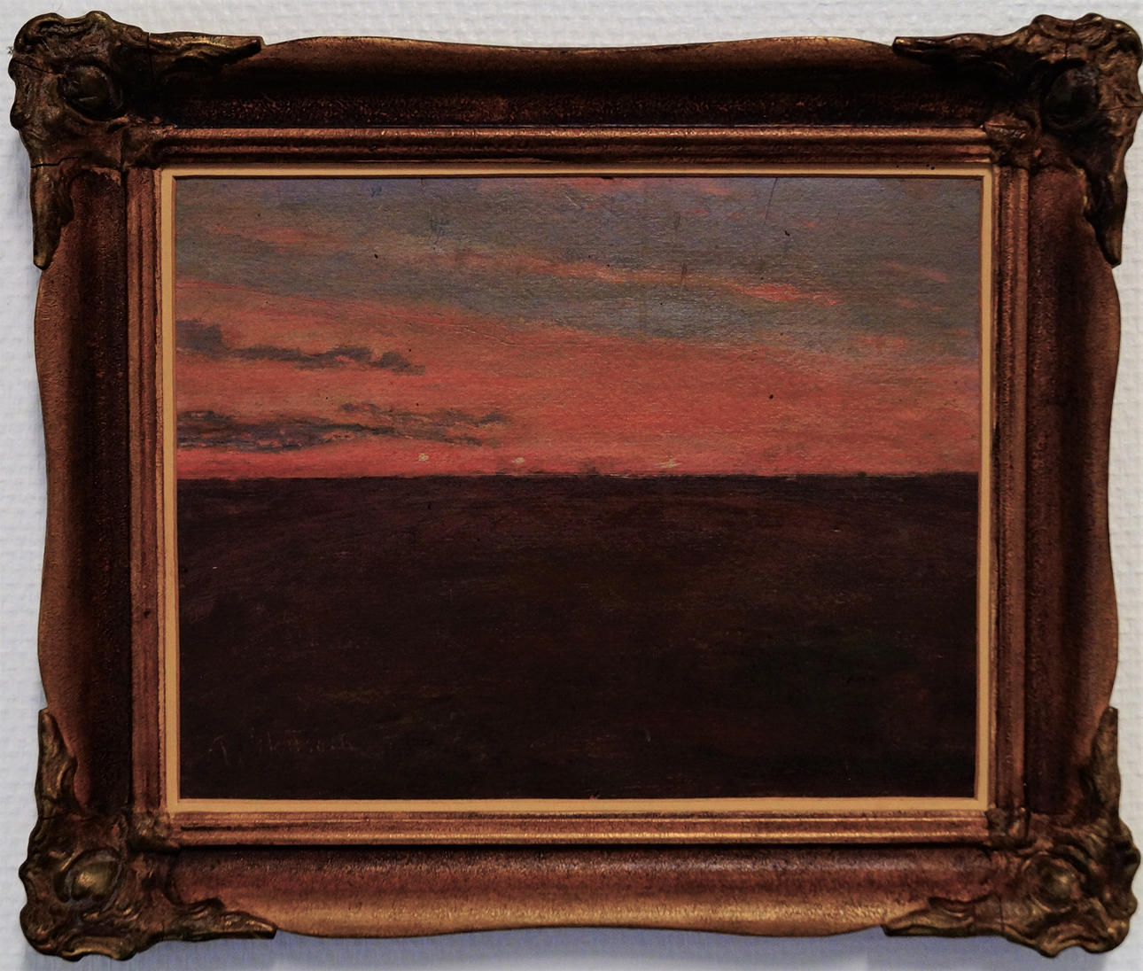 PER EKSTRÖM. oil on Board, Landscape view, signed.
