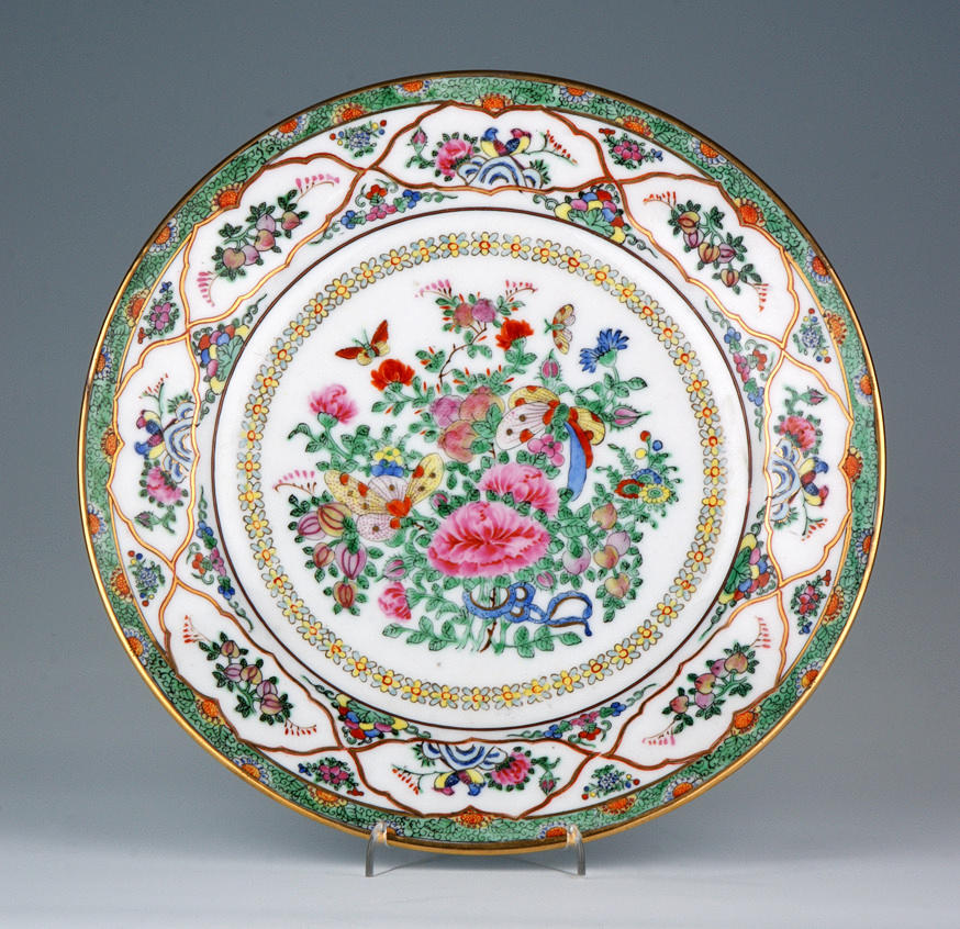 TALLRIK, märkt. Omkring 1900. Kina.