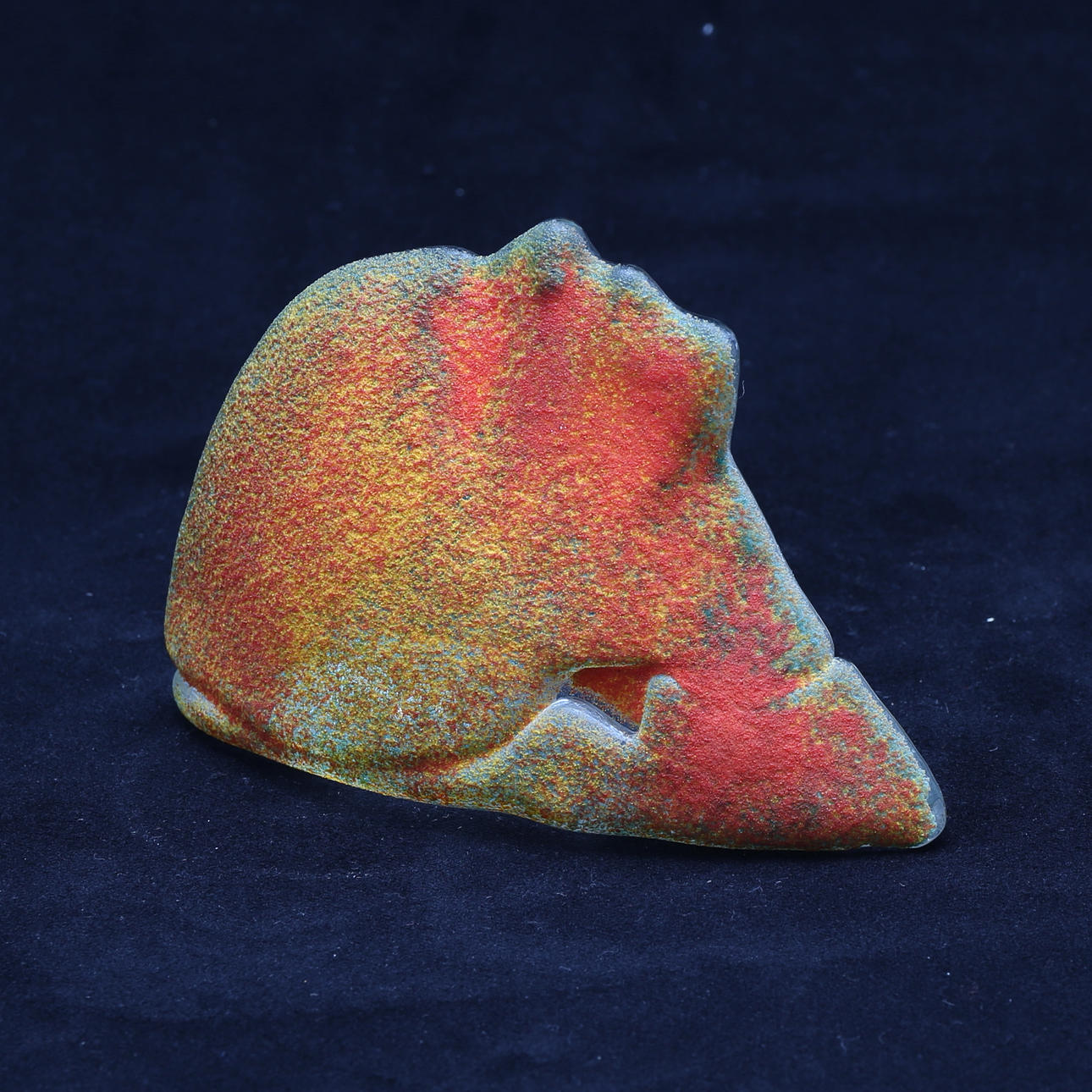 VÄGGSKULPTUR, glas.