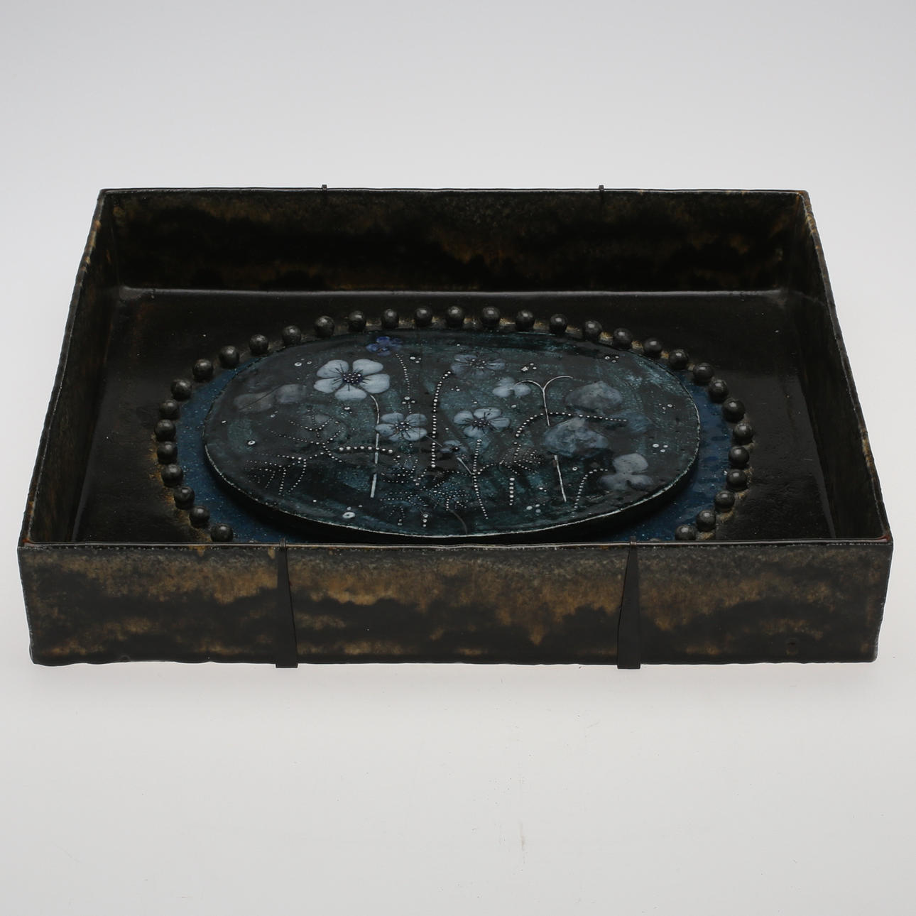 VÄGGPLAKETT, keramik, Sylvia Lechovius, signerad och daterad -65.