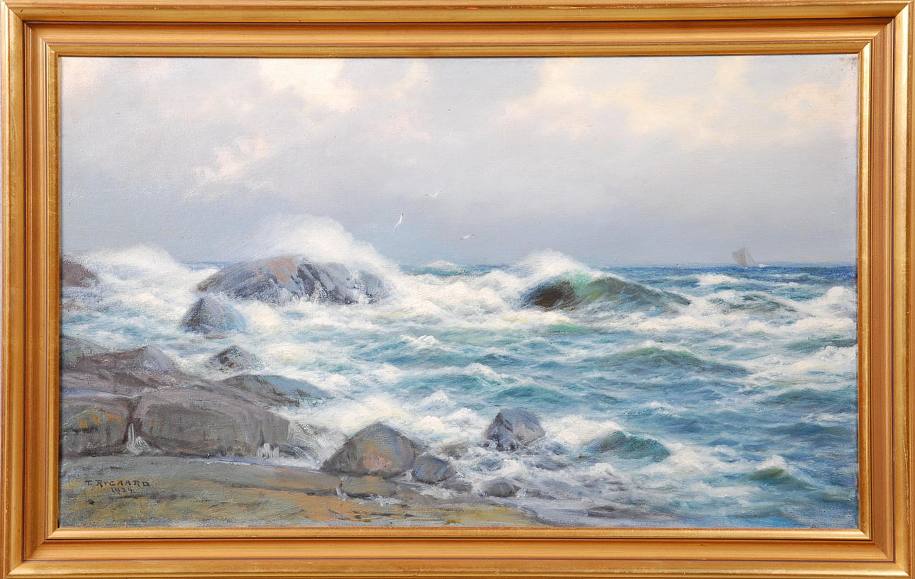 THORVALD RYGAARD. 1872-1939, olja på duk, signerad, daterad.