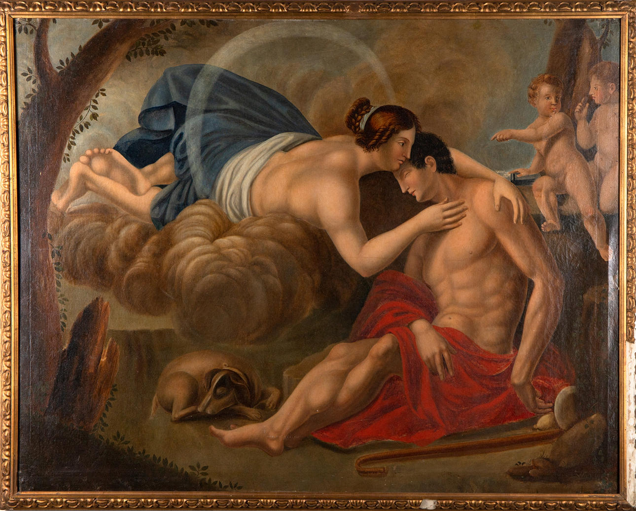 Mann und Frau mit zwei Putti (90-3).