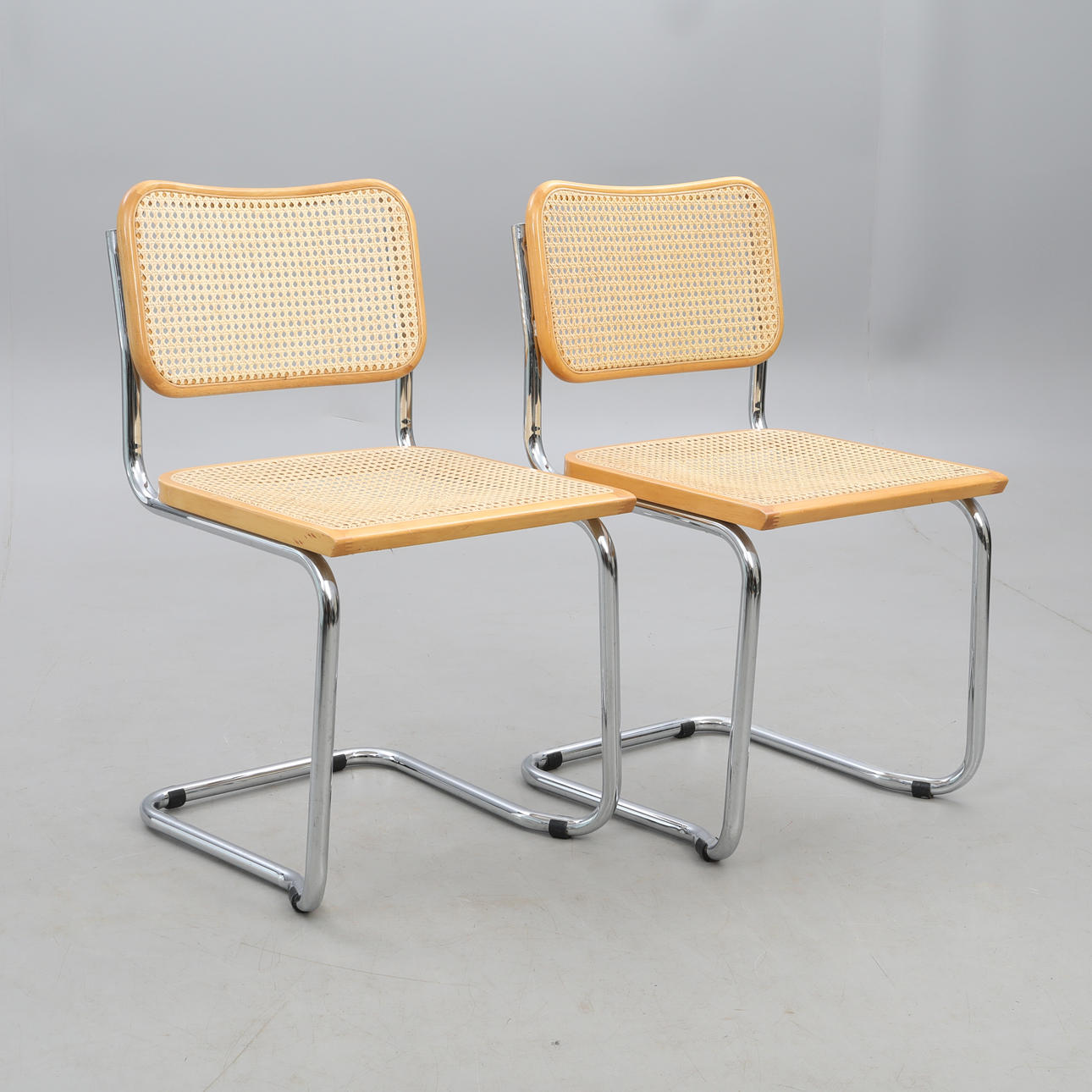 BAUHAU CHAIRS, 1 pair, 1900s.