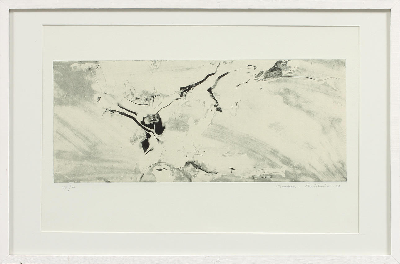 JUKKA MÄKELÄ. Komposition, etsning, signerad och numrerad 10/10.