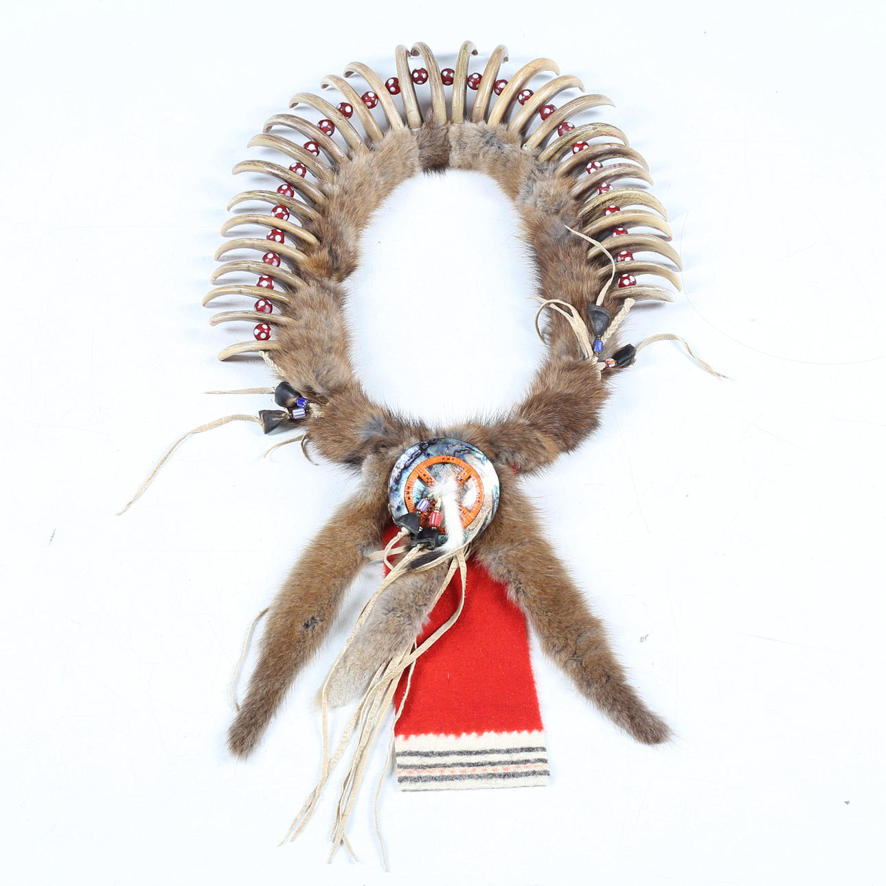 HALSBAND, Pawnee, kopia efter 1850 års modell, samtida.