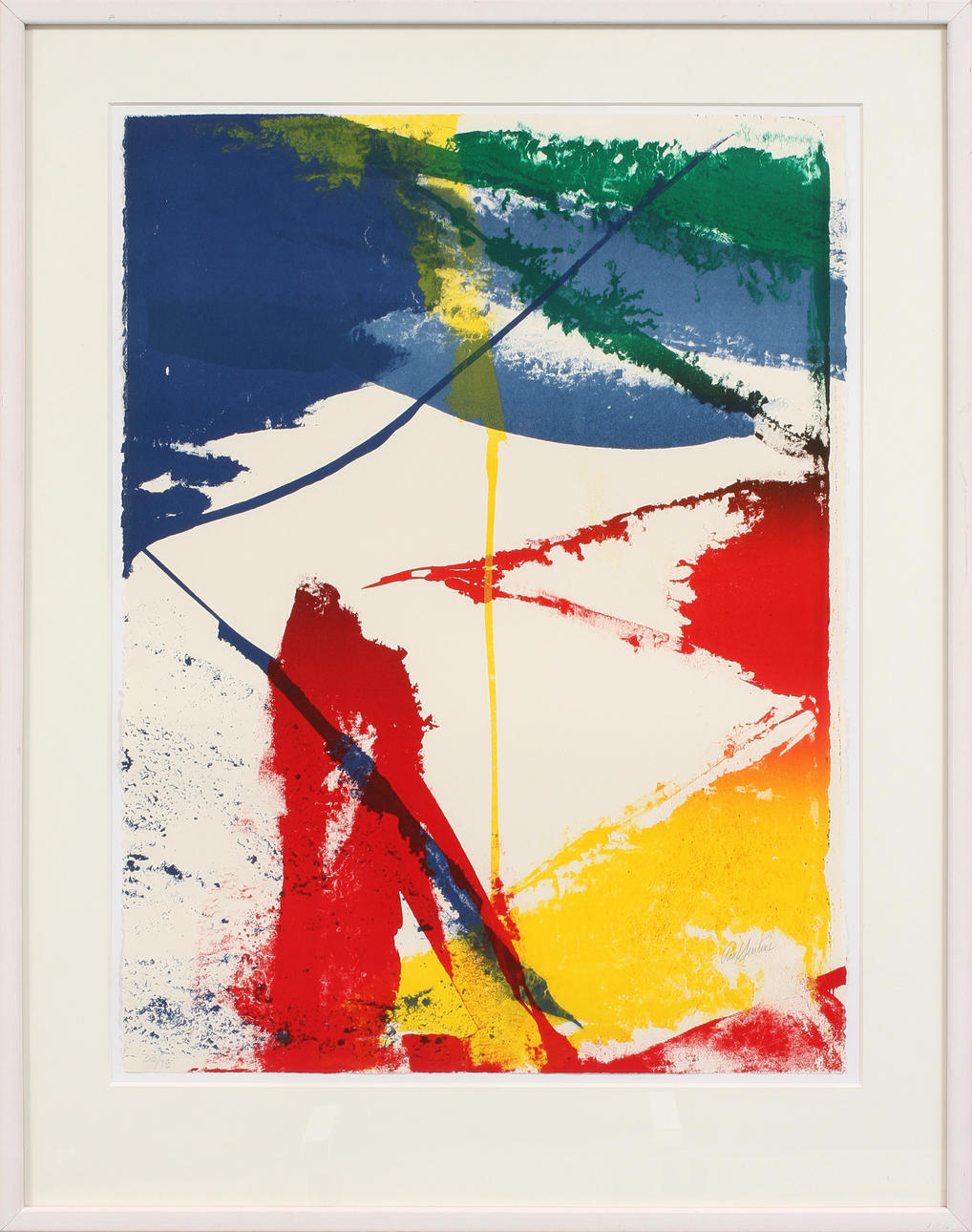 PAUL JENKINS. Komposition, färglitografi, signerad och numrerad 33/75.