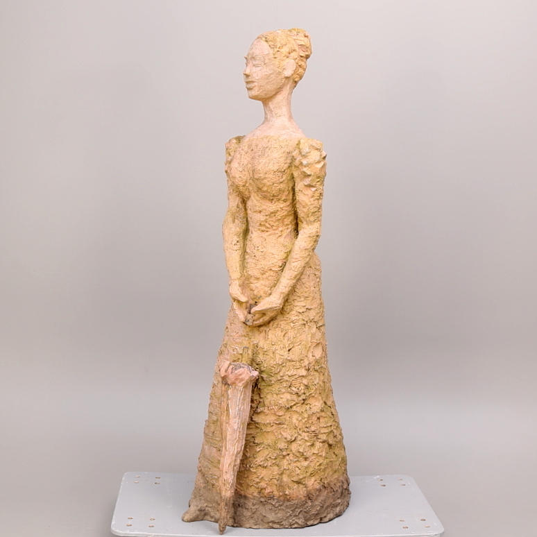 WANJA "NONES" HÅKANSSON. trädgårdsskulptur i betong, "Sara Videbeck".