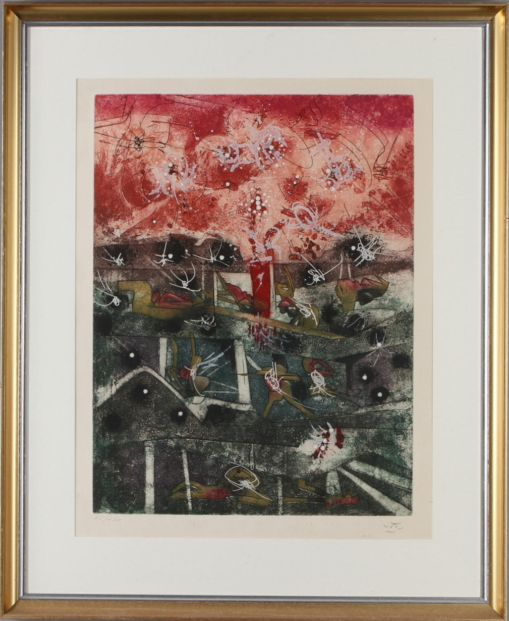 Ur Hom'mere III, färgetsning, signerad och numrerad 65/100.