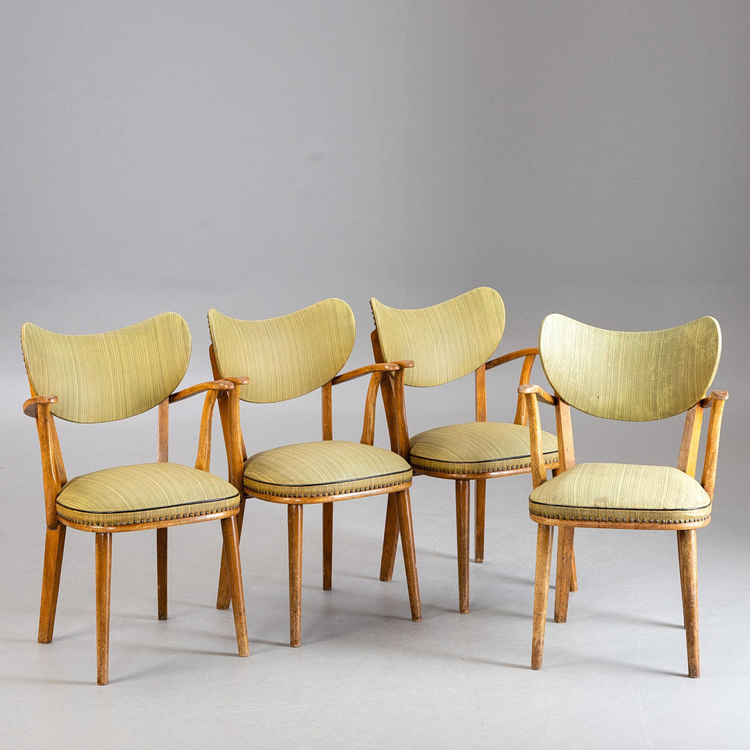 4 lænestole, 1950'erne.