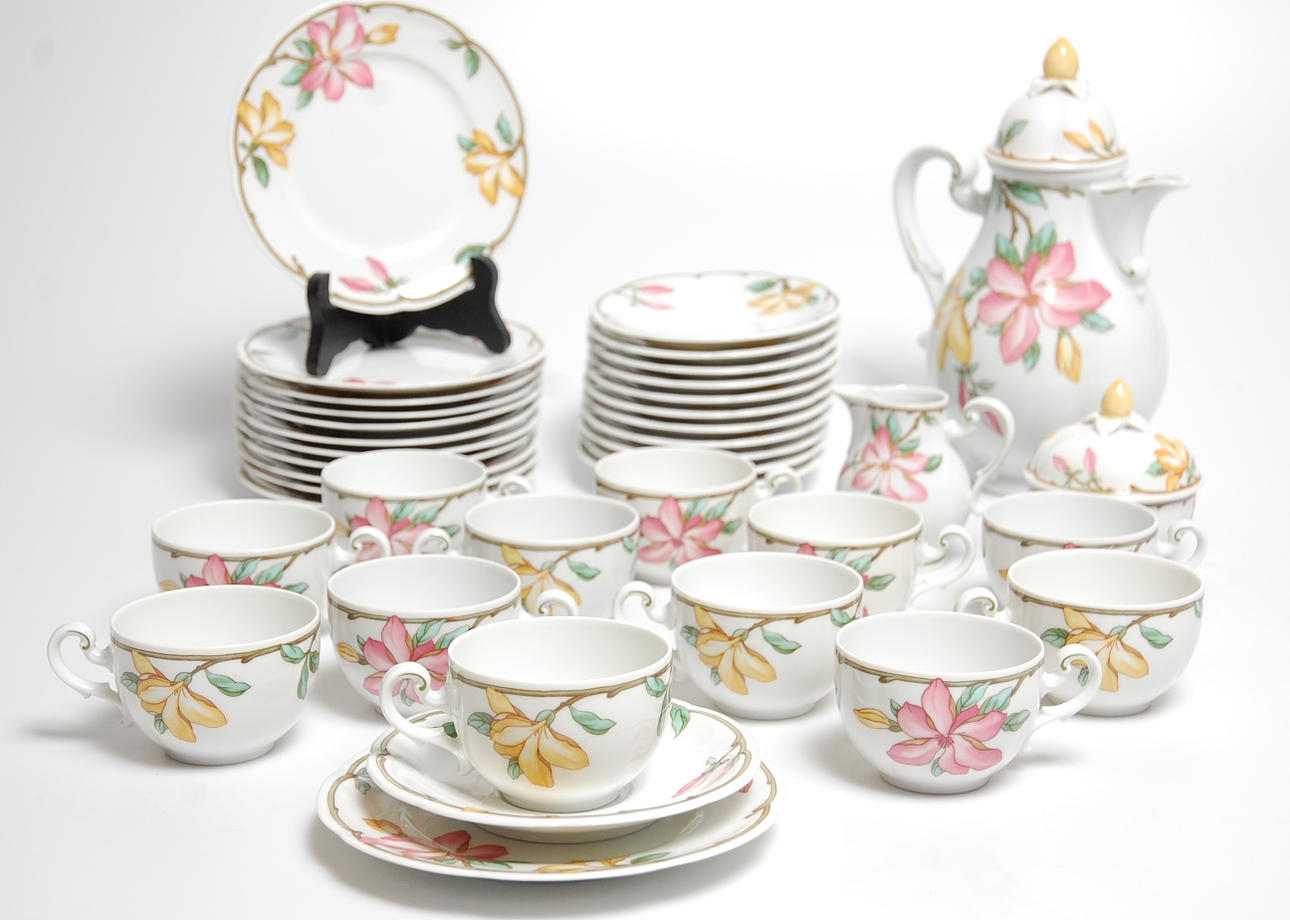 KAFFESERVIS, 39 delar, porslin, Heinrich Porzellan.