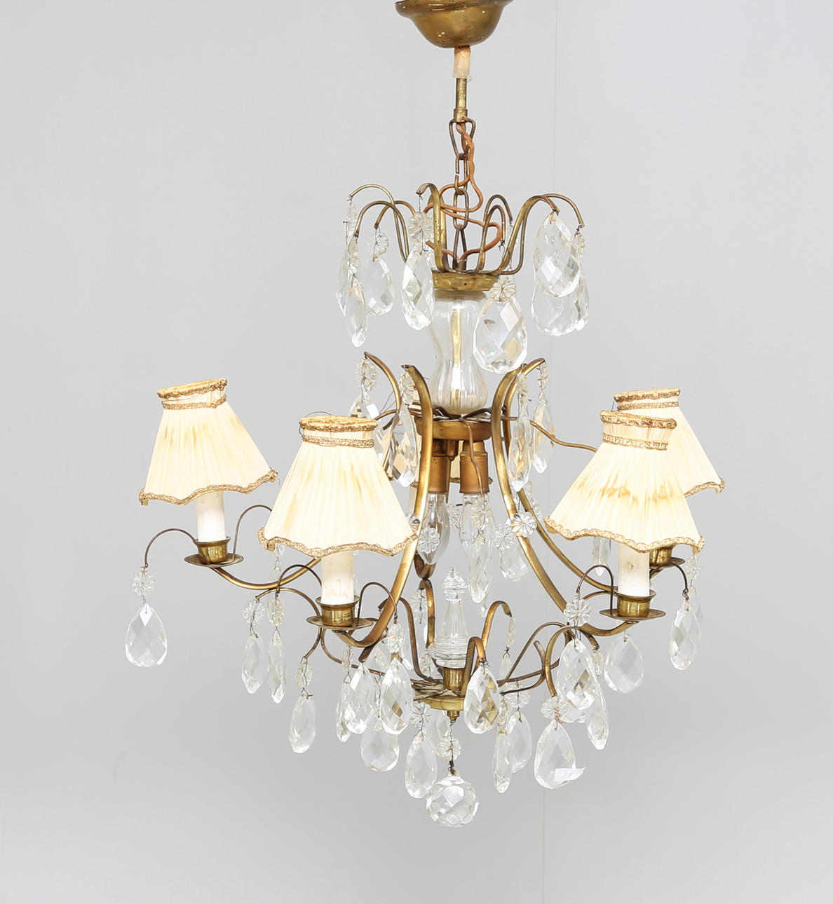 KRISTALLKRONA, Barockstil, 1940/50-tal.