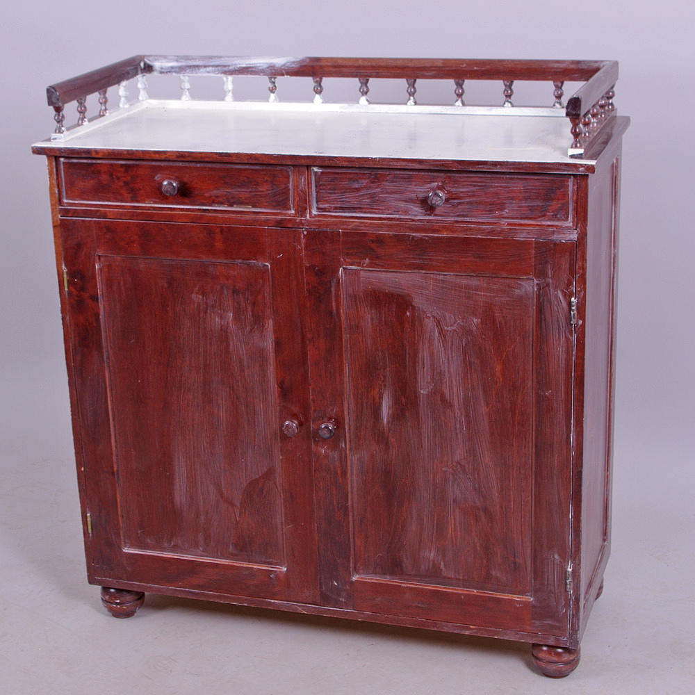 SKÄNK, delvis målad, sent 1900-tal.