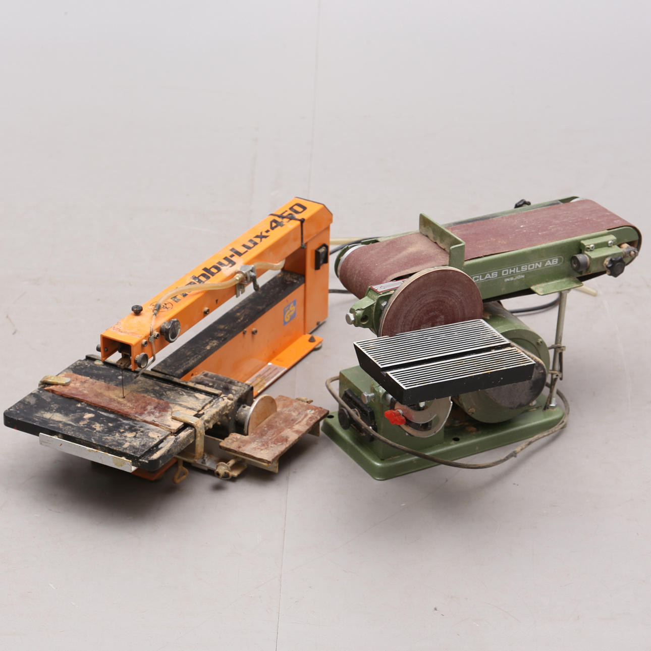 FIGURSÄGE UND BANDSCHLITTEN, Lux und Clas Ohlson.