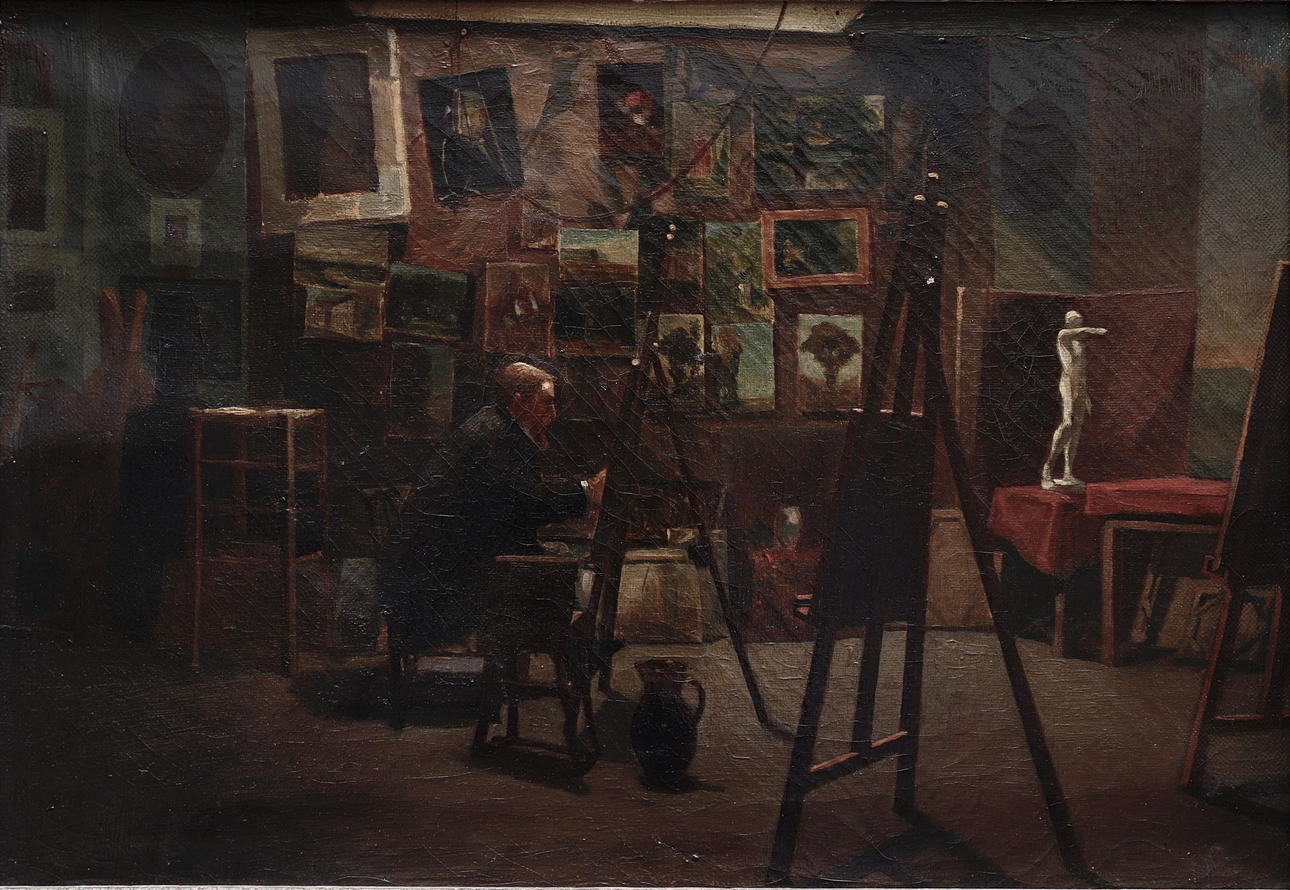 GEORGES ROUX. "L'atelier de Ln. Bonnat".