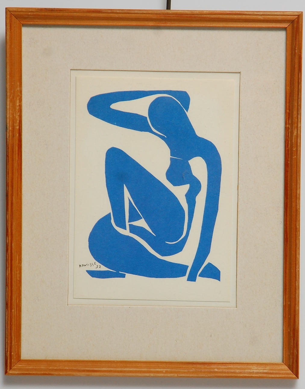 HENRI MATISSE. 1869-1954, " Blue Nude " signerad, daterad i plåten -52.