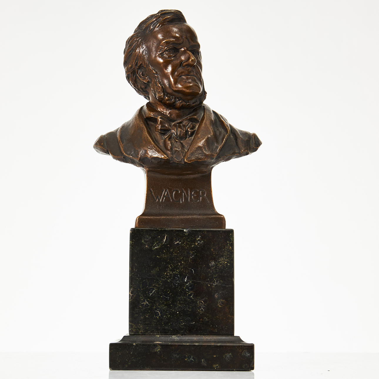 BRUNO KRUSE, sculpture, bronze, Wagner, signed and dated 1904.