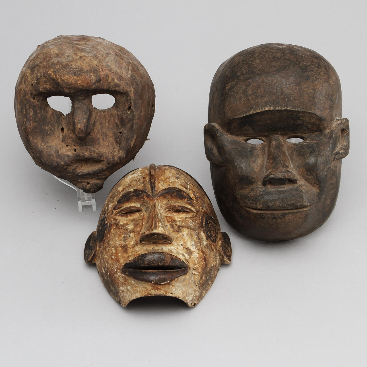 MASKER, 3 st, Zaire, Nigeria samt Mali.