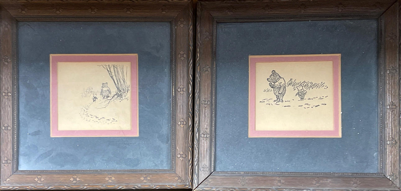 NALLE PUH INRAMADE UTSKRIFTER.