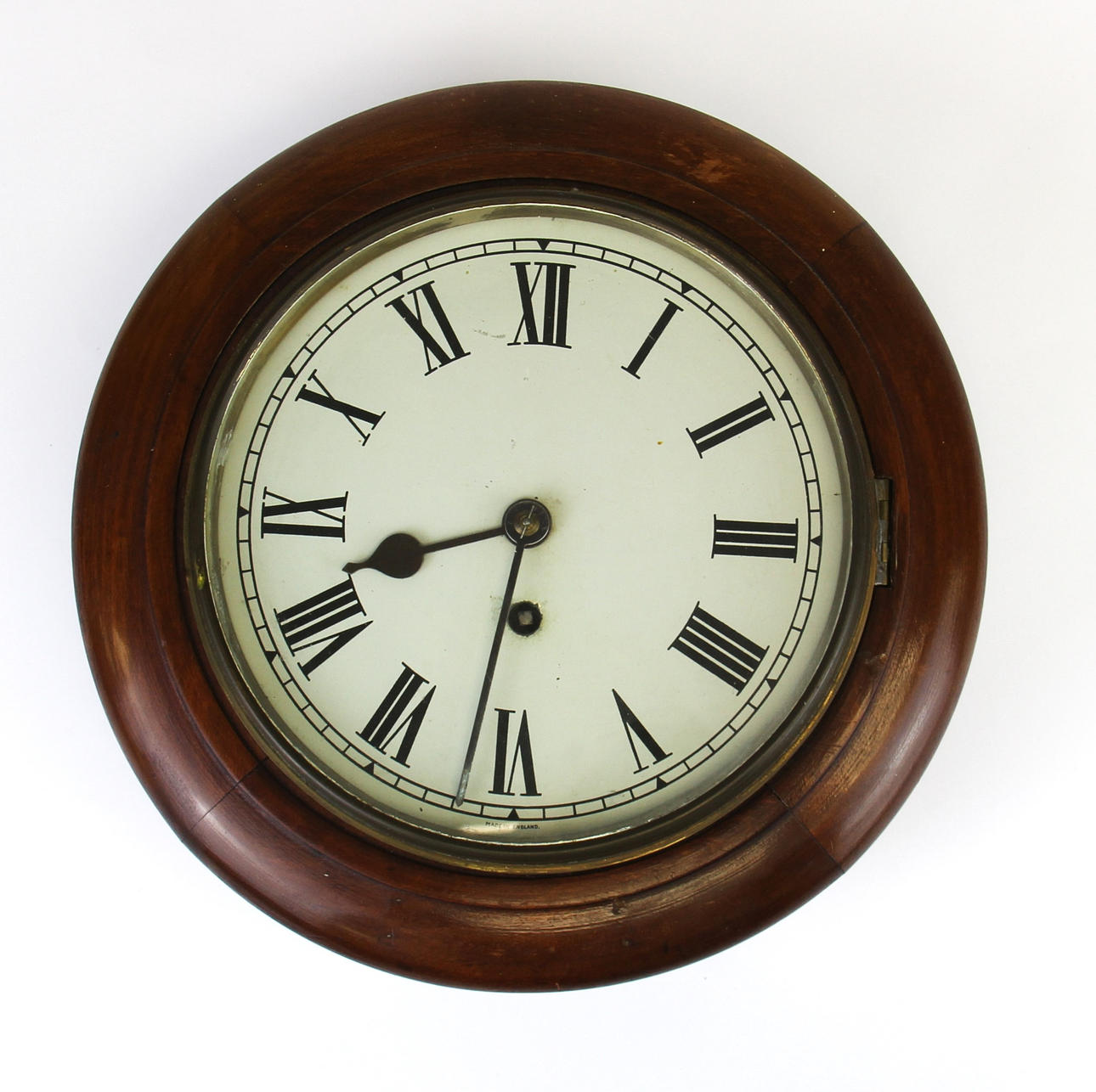 MAHOGANY WALL CLOCK.