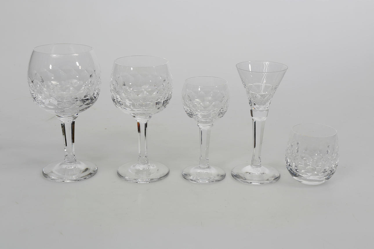 SERVIS, kristall, 60 delar "Gripsholm", Kosta, design Sigurd Persson.