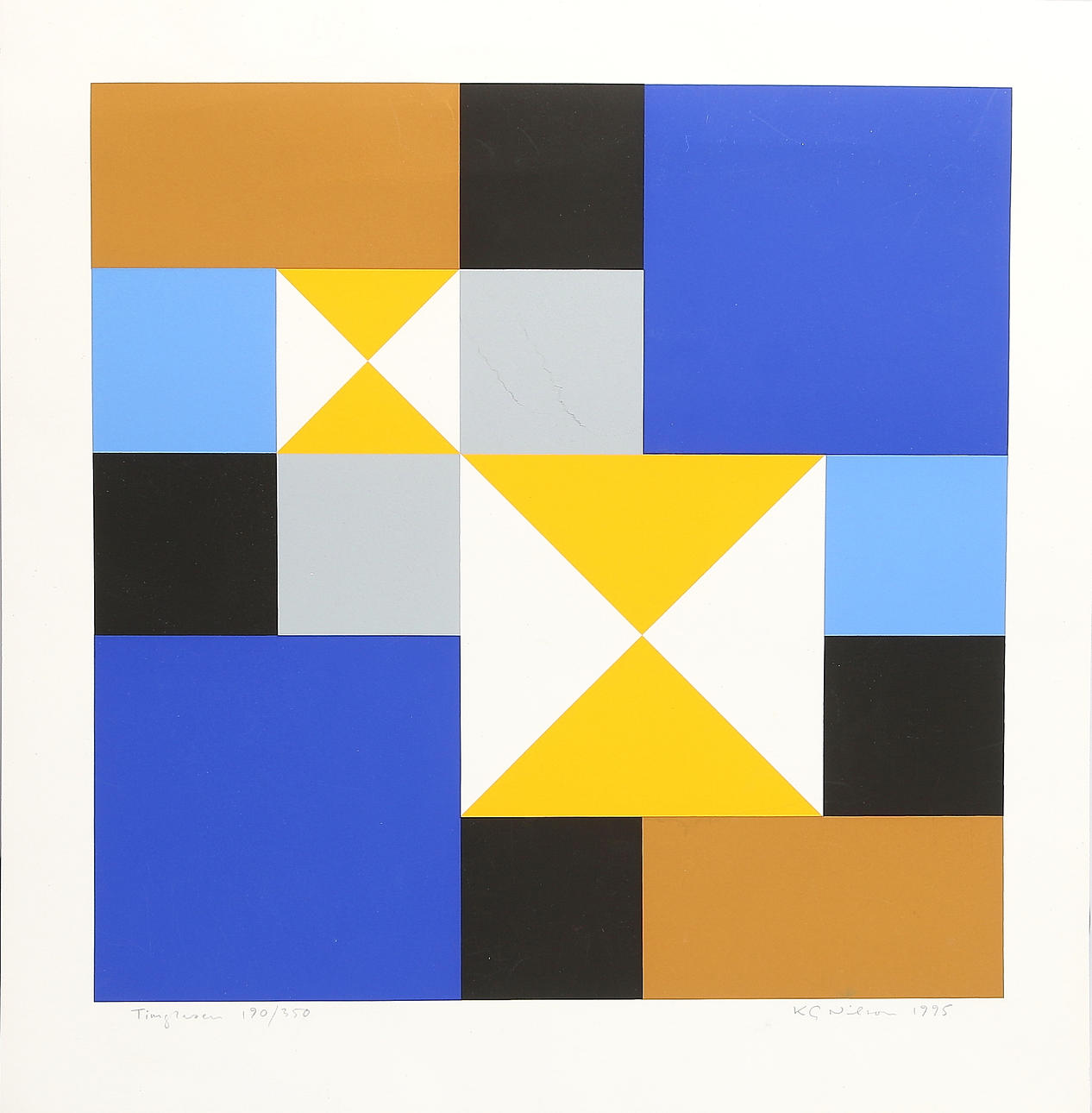 KARL-GUSTAF NILSSON. Litografi, signerad KG Nilsson, och numrerad 190/350.