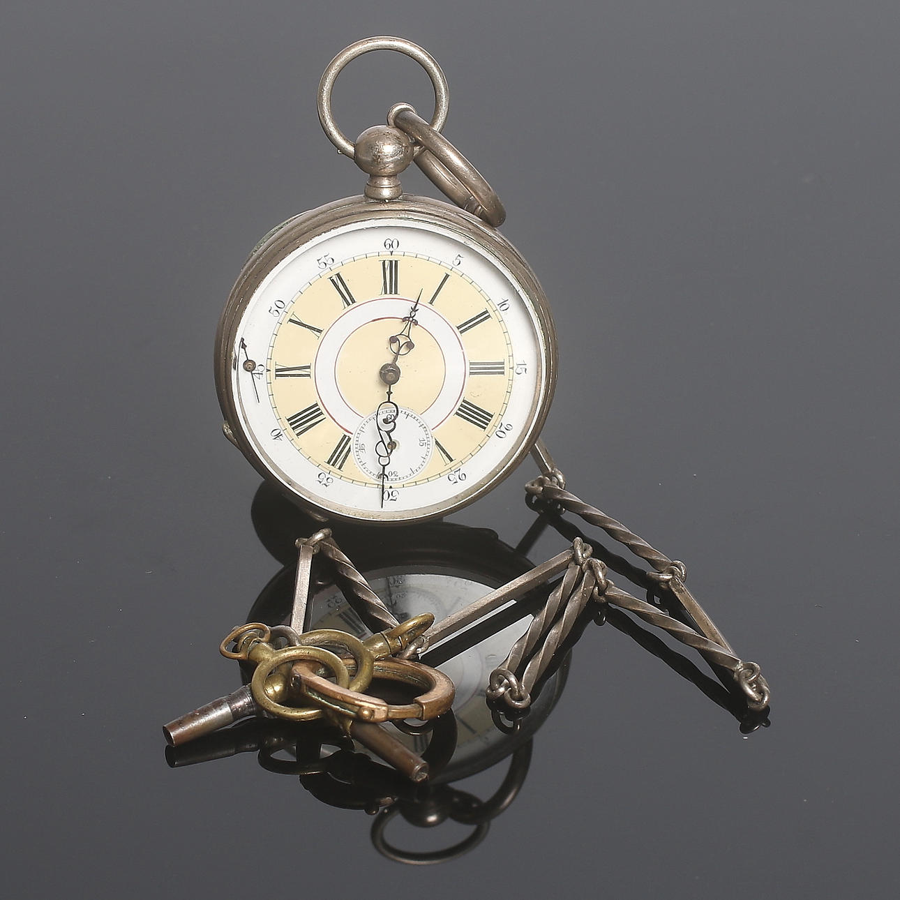 FICKUR, silver, "Cylindre", tidigt 1900-tal.