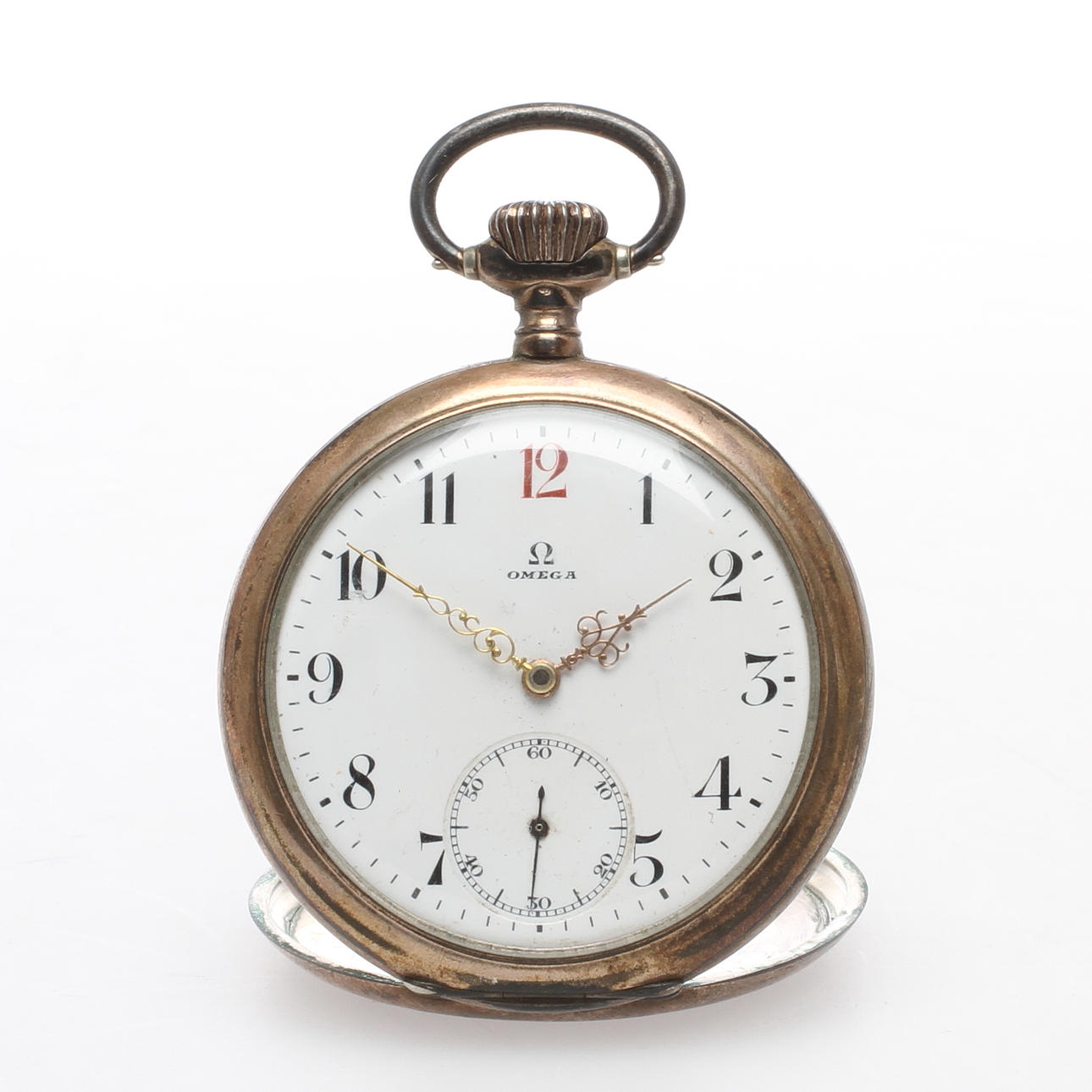 LOMMEUR, Omega, urkasse i sølv.